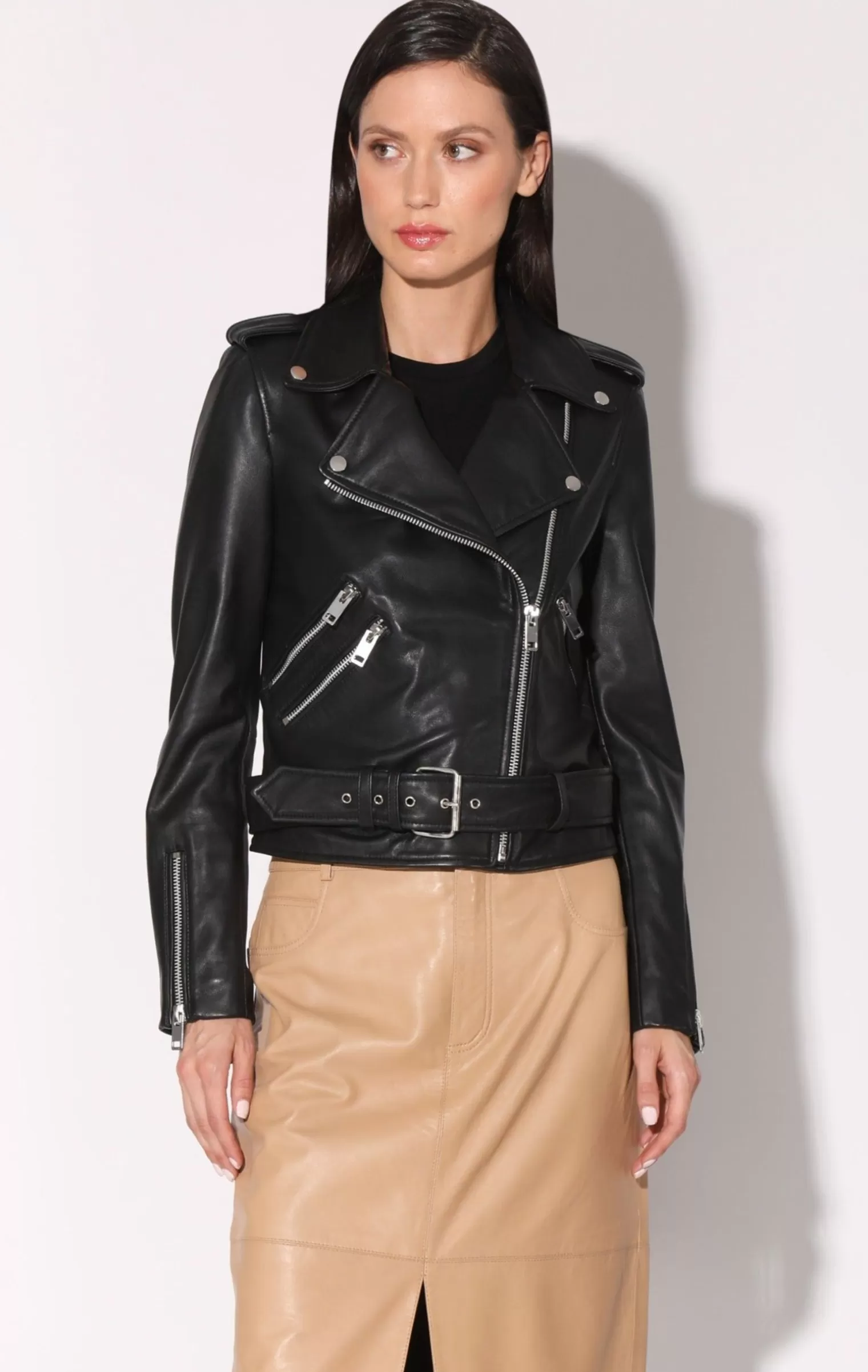 Walter Baker Allison Jacket, Black-Leather>Women Jackets