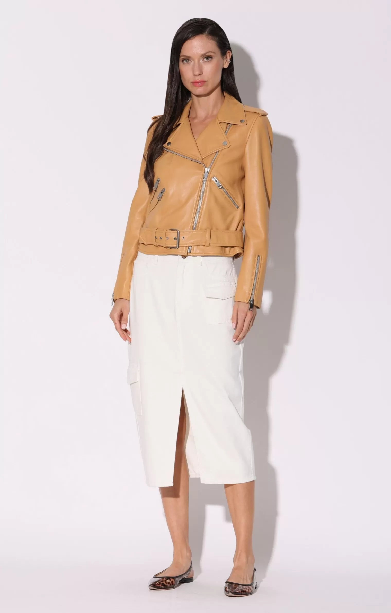 Walter Baker Allison Jacket, Macaroon-Leather>Women Leather