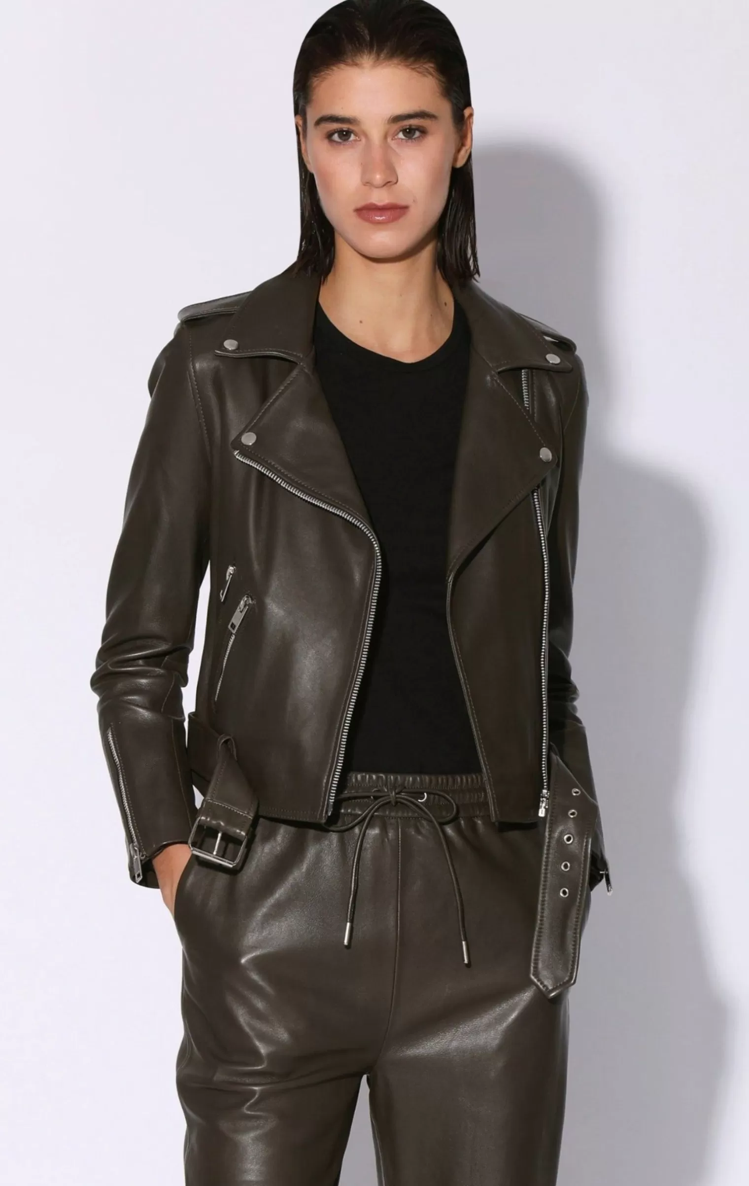 Walter Baker Allison Jacket, Moss-Leather>Women Jackets