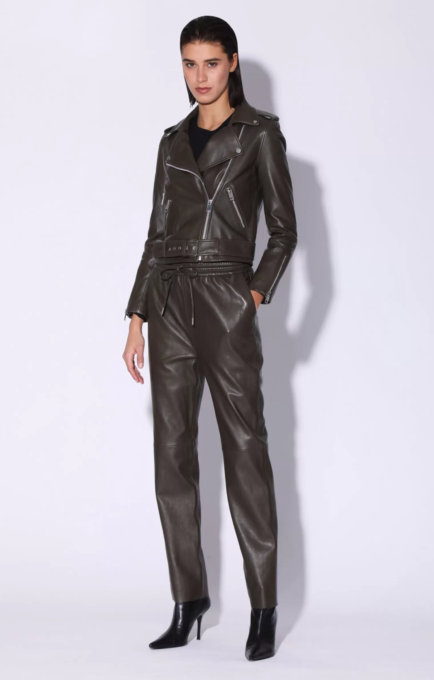 Walter Baker Allison Jacket, Moss-Leather>Women Leather