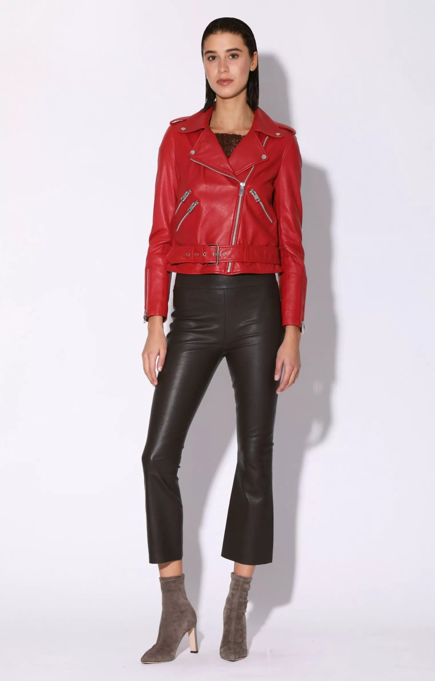 Walter Baker Allison Jacket, Red-Leather>Women Jackets