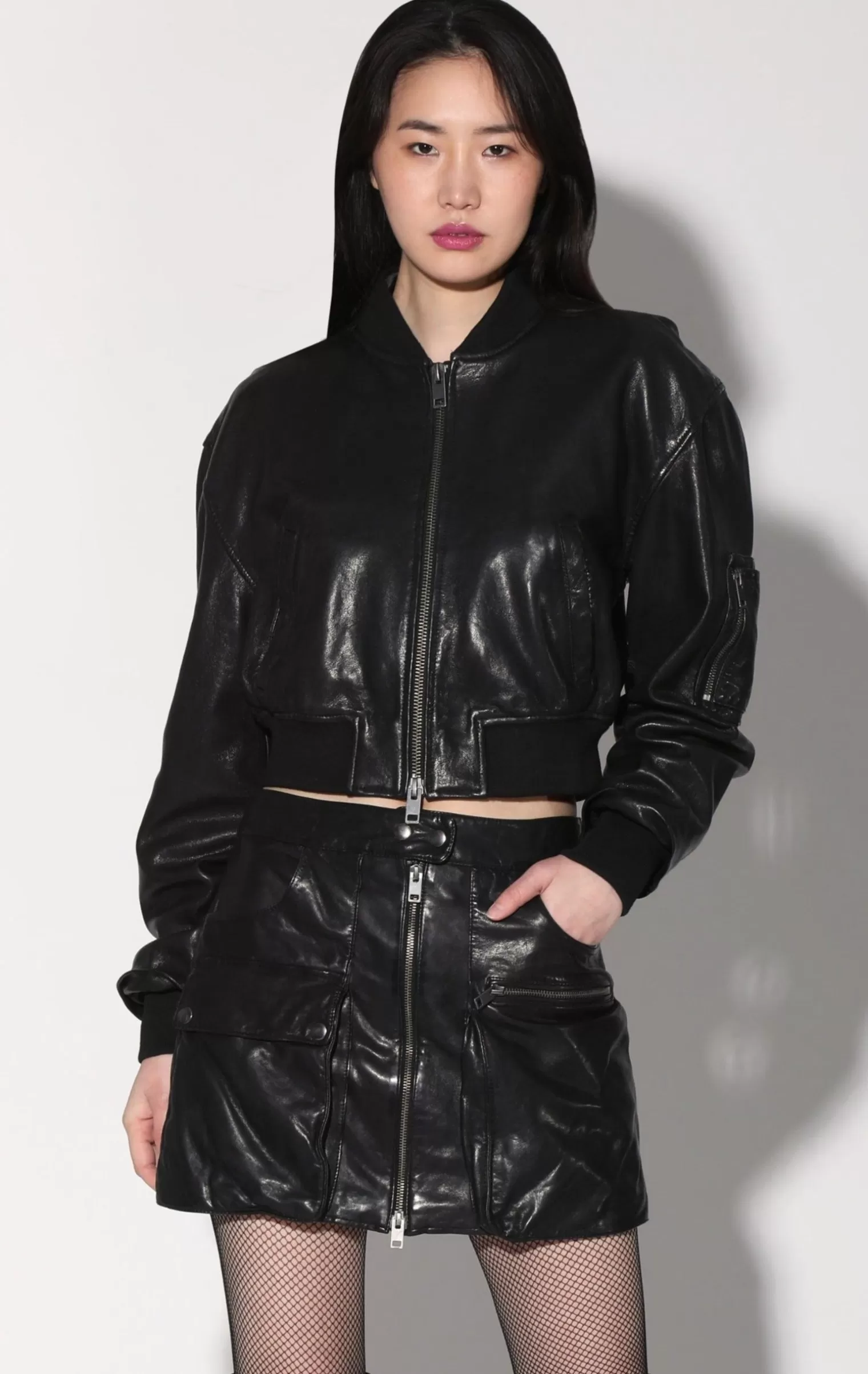 Walter Baker Andrea Jacket, Black-Leather>Women Jackets