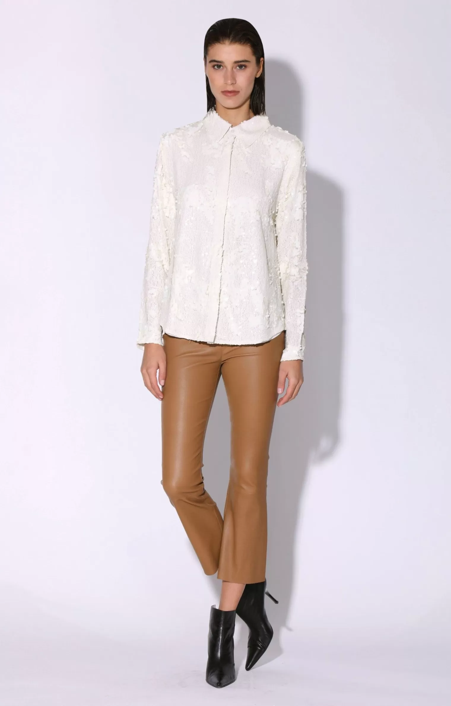 Walter Baker Athena Top, Vanilla Cloud Sequin>Women Tops