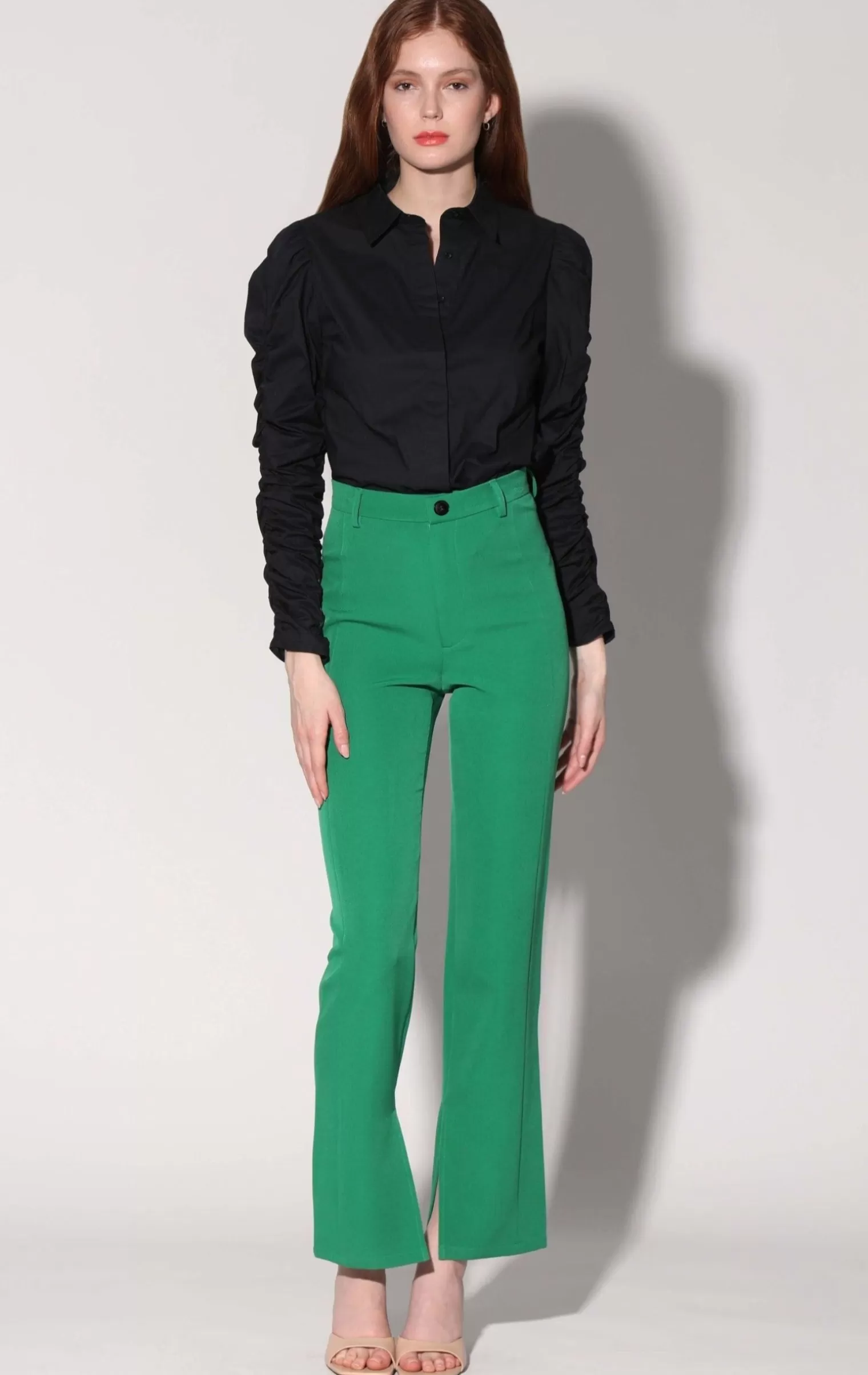 Walter Baker Atlas Pant, Kelly Green>Women Bottoms