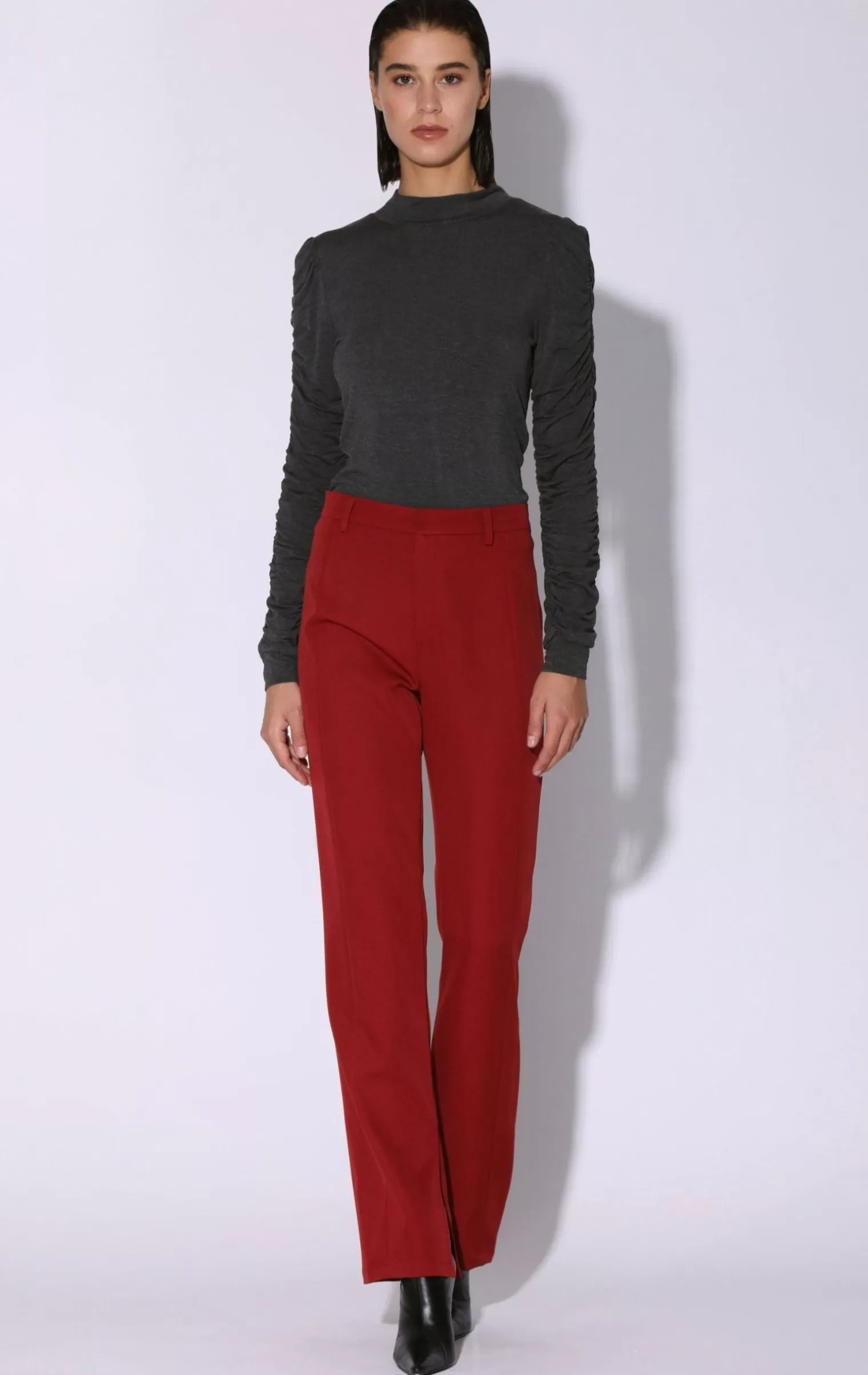 Walter Baker Blakeley Pant, Wine>Women Bottoms