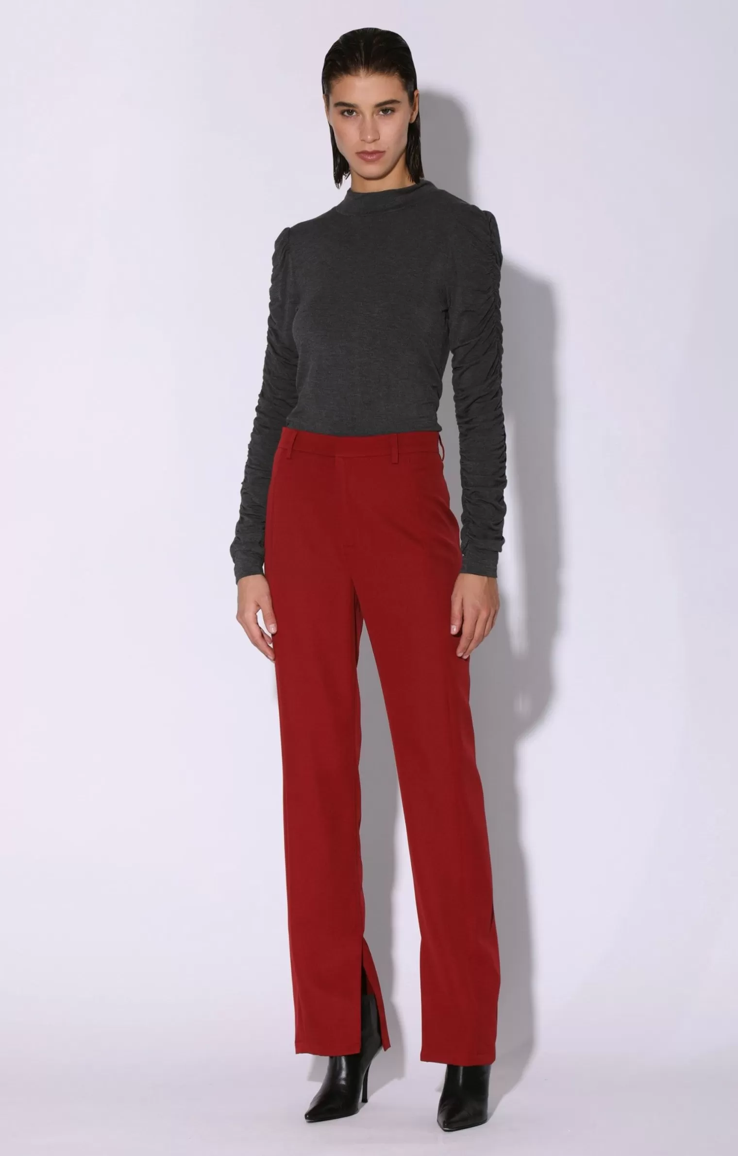 Walter Baker Blakeley Pant, Wine>Women Bottoms