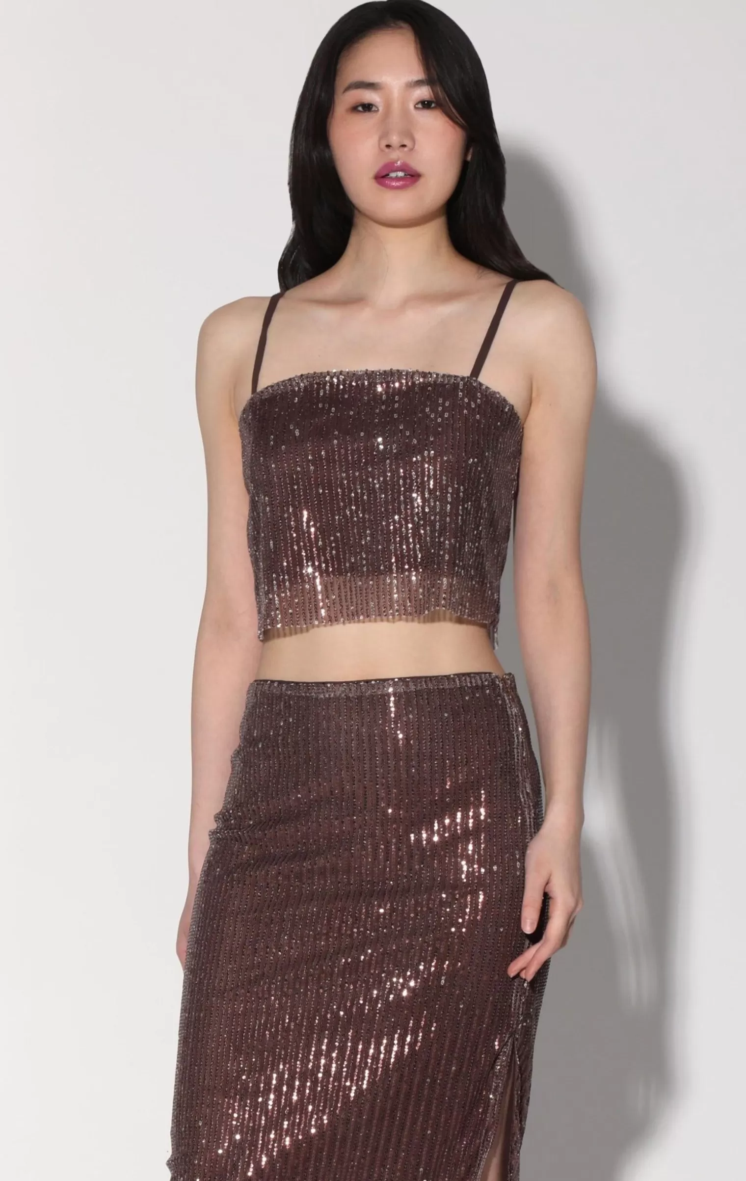 Walter Baker Chellie Top, City Sequin Mink>Women Tops