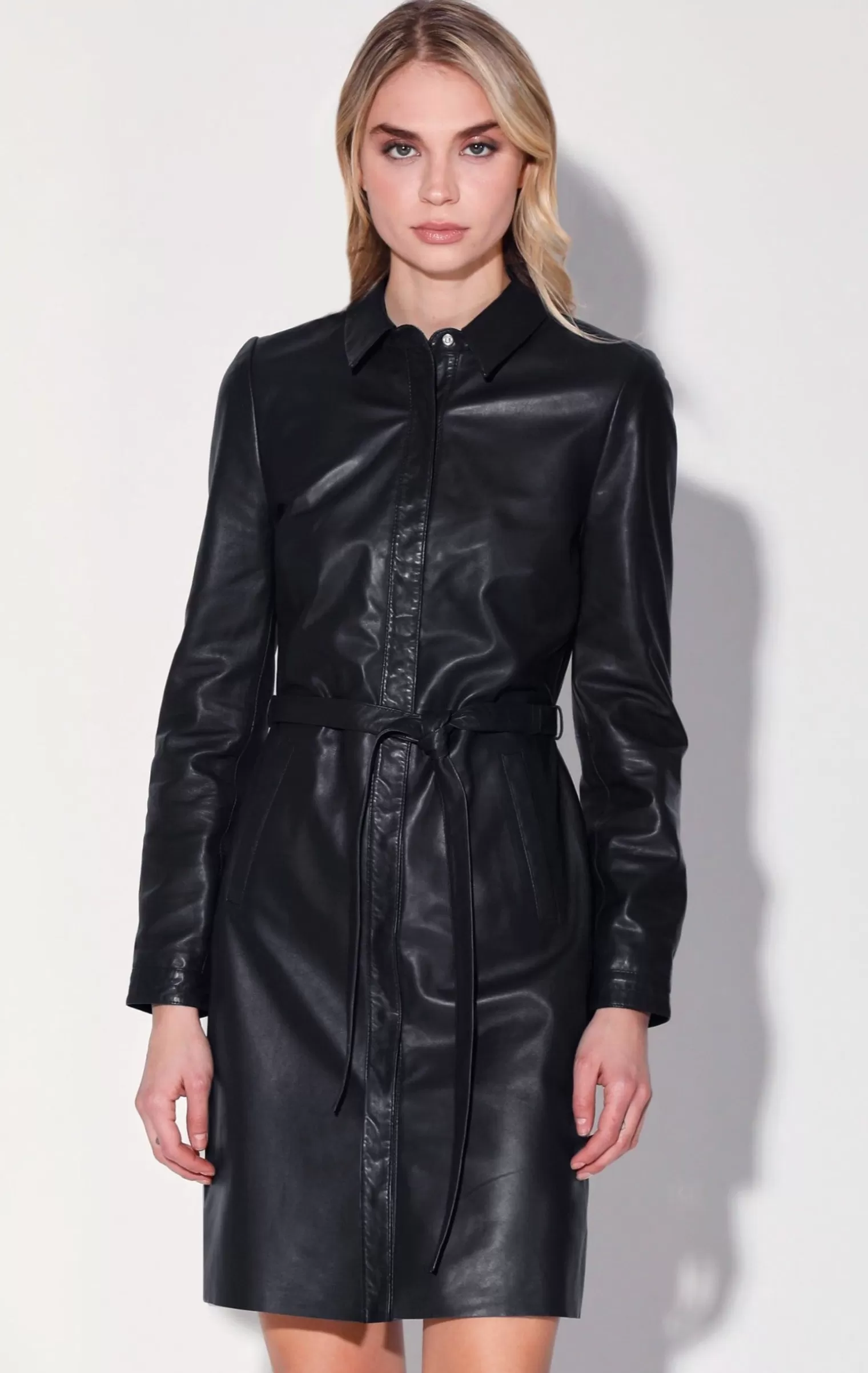 Walter Baker Clara Dress, Black-Leather>Women Leather