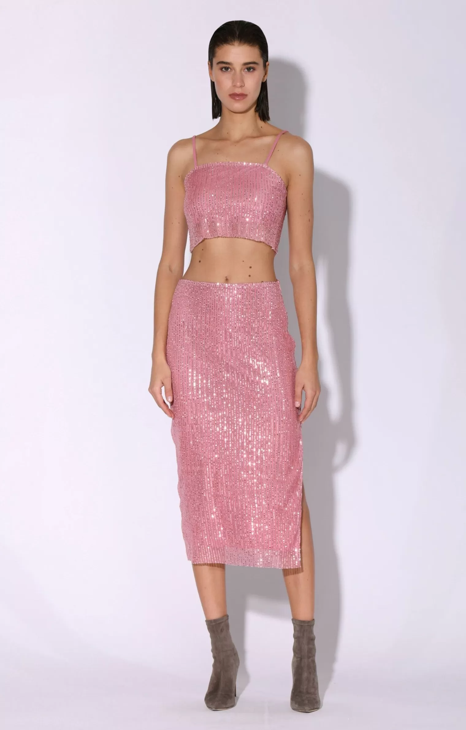 Walter Baker Crista Skirt, City Sequin Rose>Women Bottoms