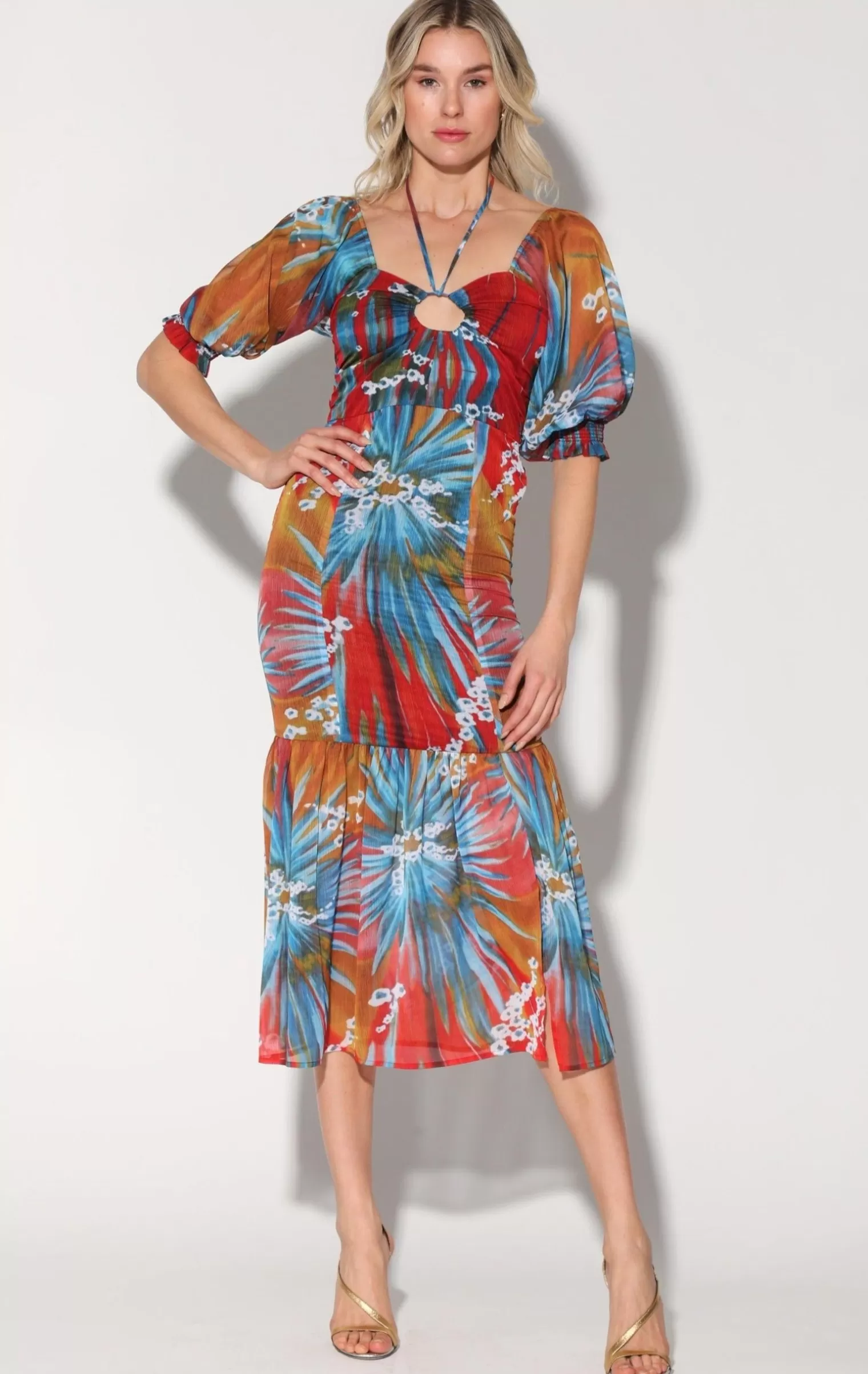 Walter Baker Danielle Dress, Rio Palm>Women Dresses