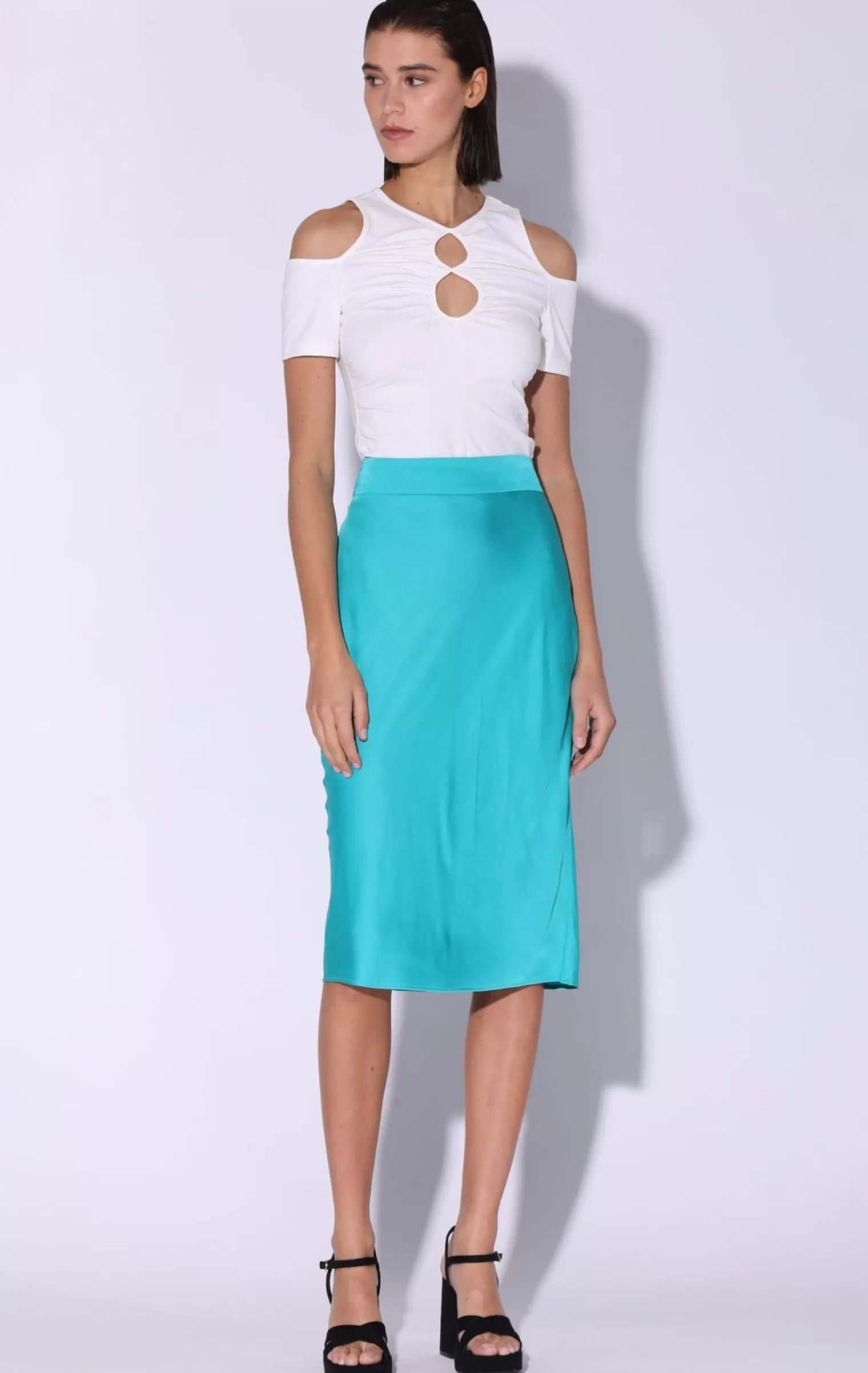 Walter Baker Daya Skirt, Turquoise>Women Bottoms