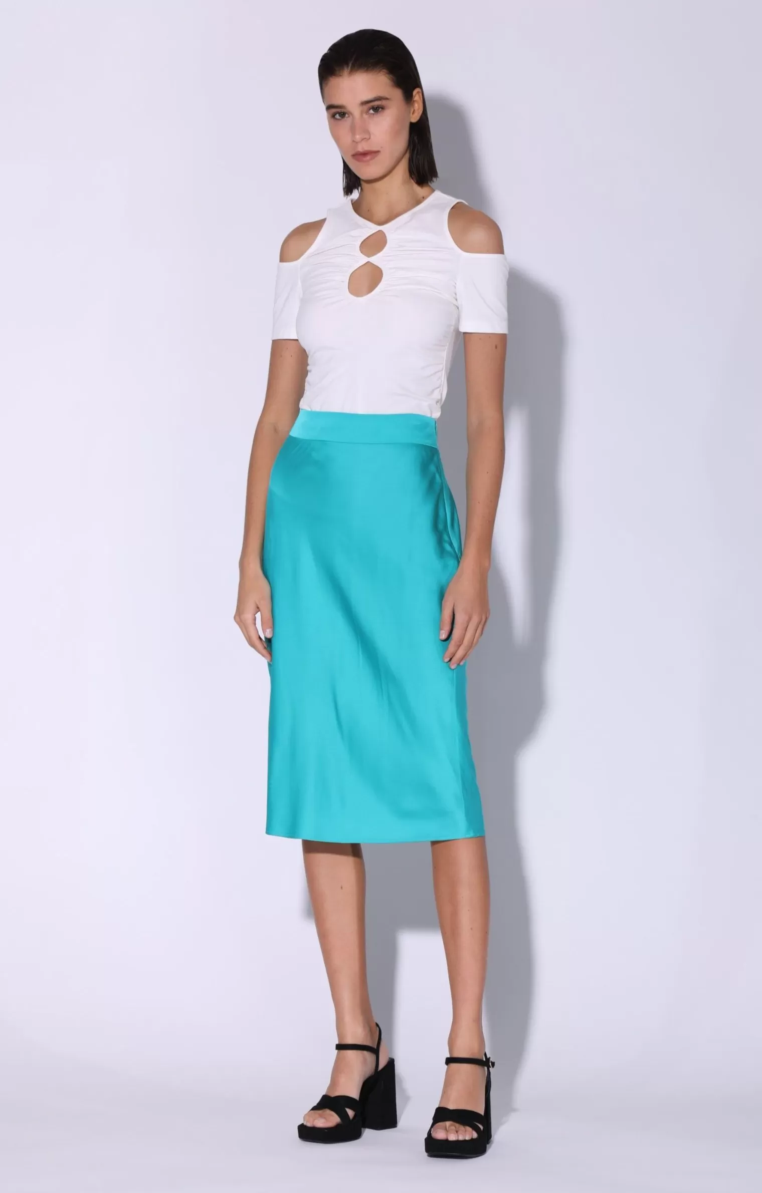 Walter Baker Daya Skirt, Turquoise>Women Bottoms