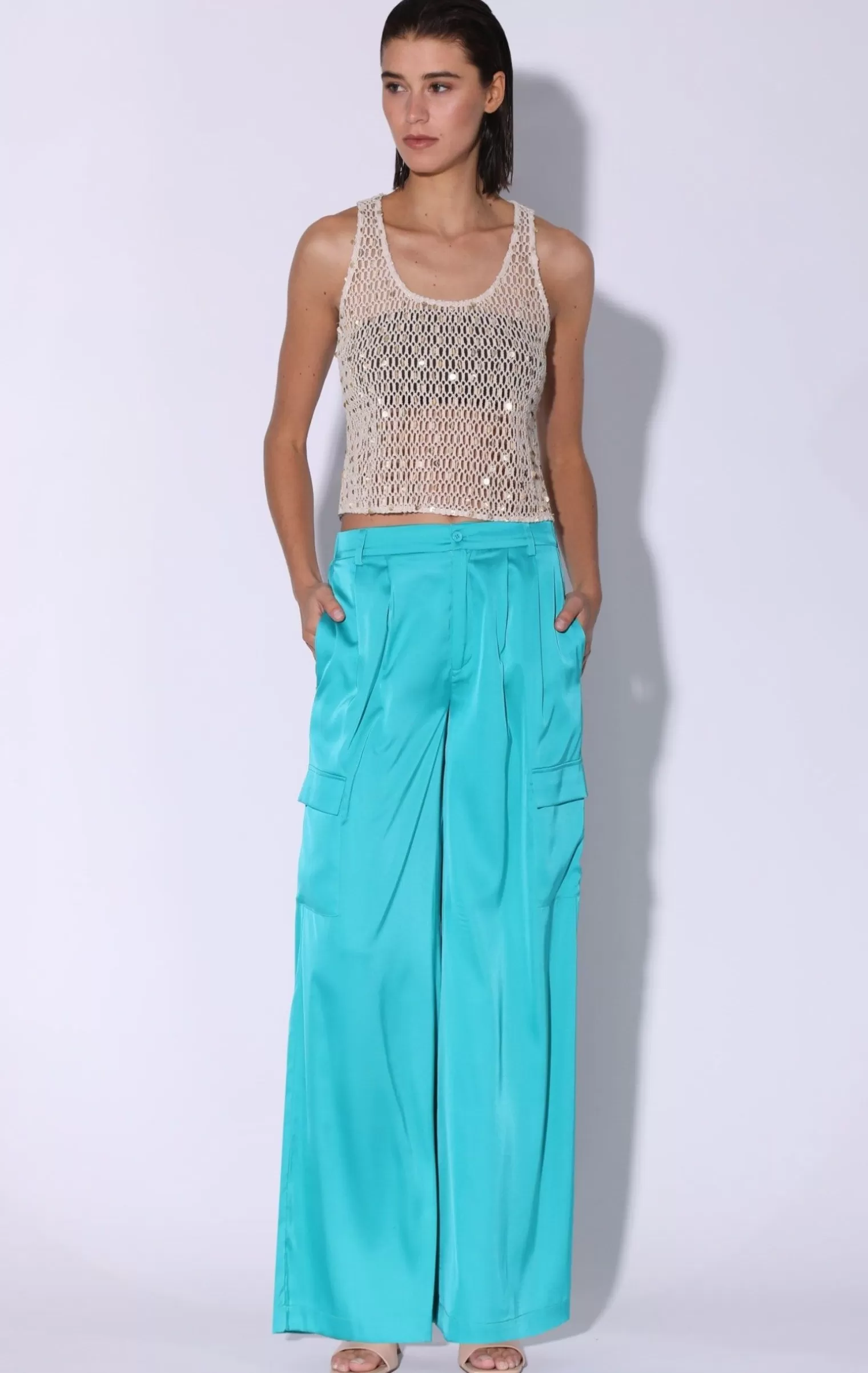 Walter Baker Denver Pant, Turquoise>Women Bottoms