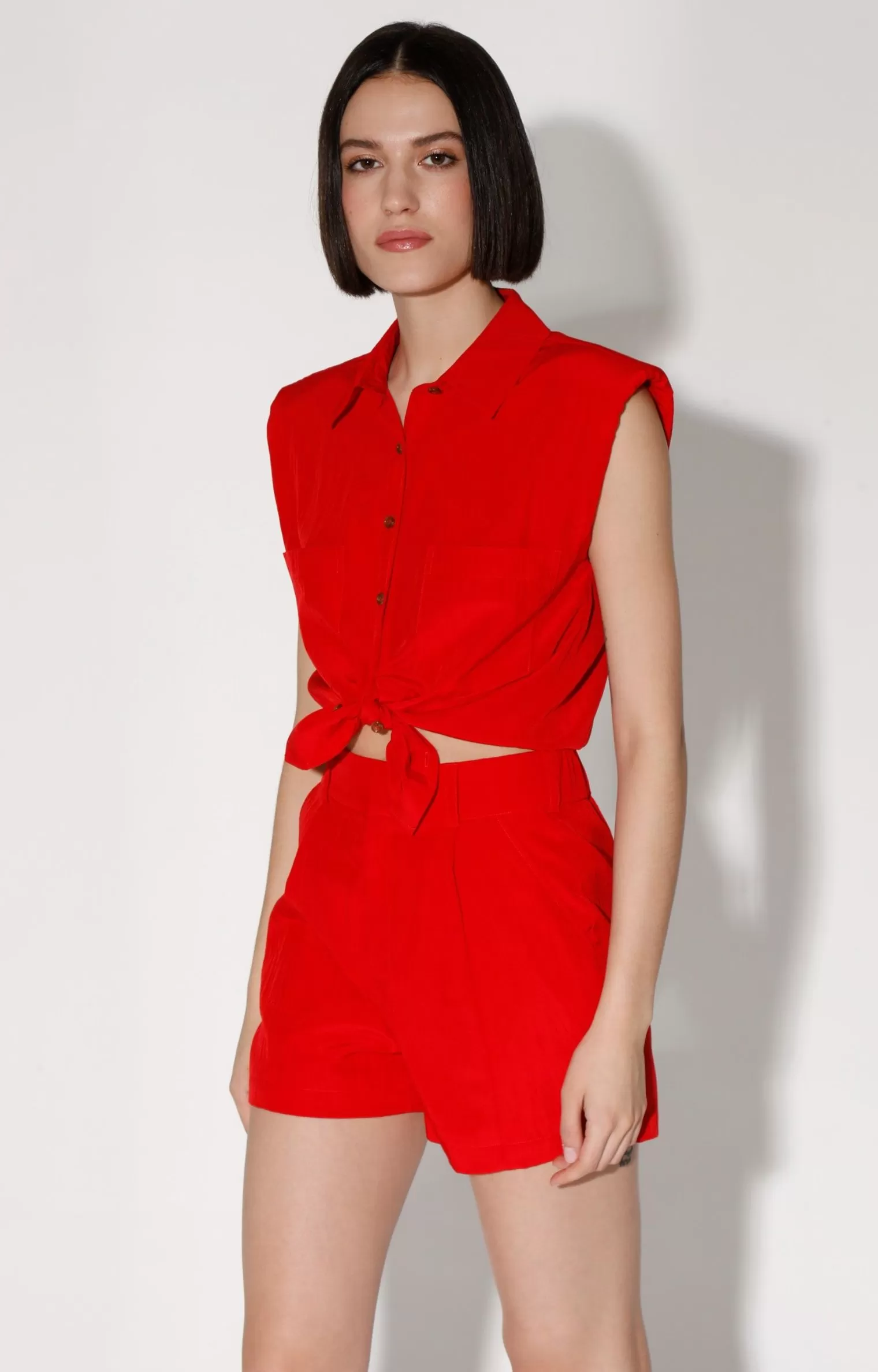 Walter Baker Donatella Top, Red>Women Tops