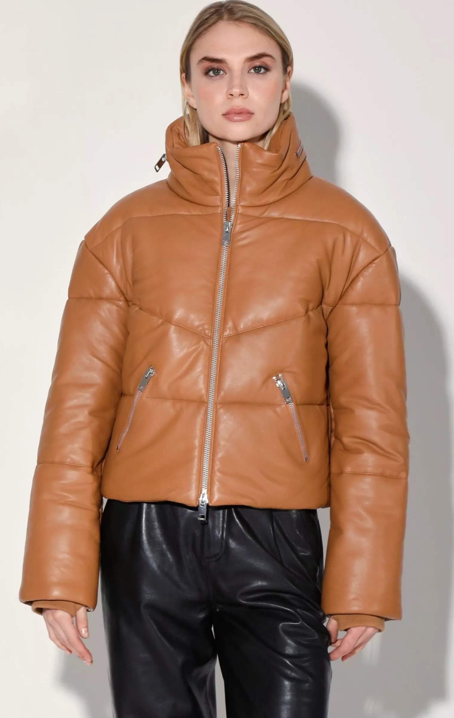 Walter Baker Edwina Jacket, Camel-Leather>Women Jackets