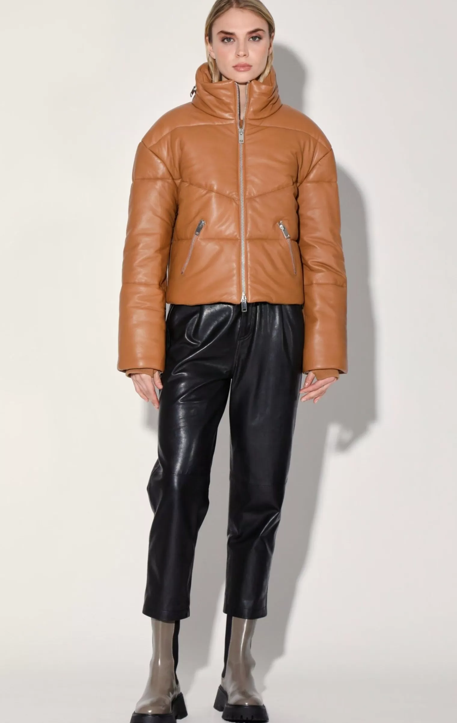 Walter Baker Edwina Jacket, Camel-Leather>Women Leather