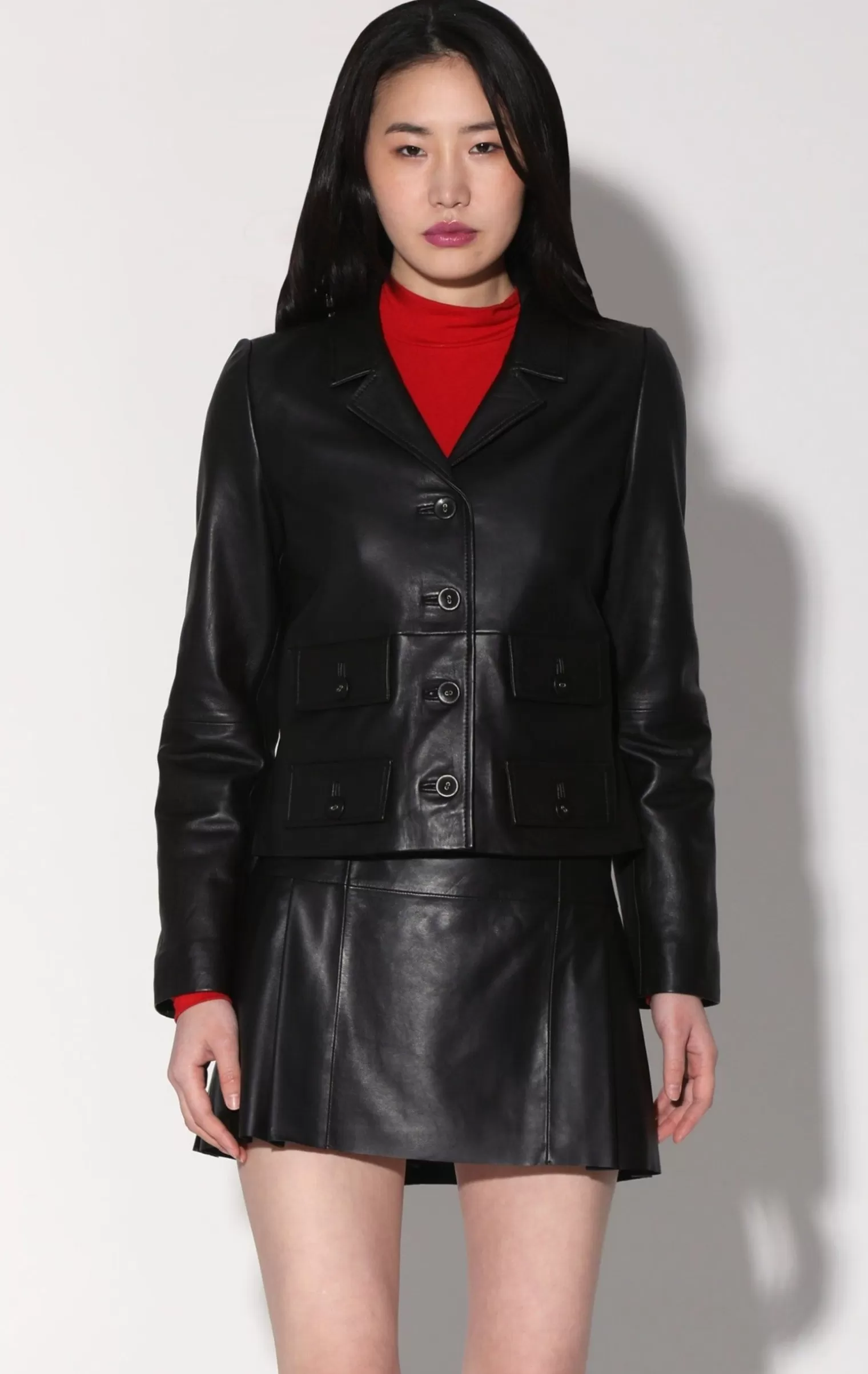 Walter Baker Estrella Jacket, Black-Leather>Women Jackets