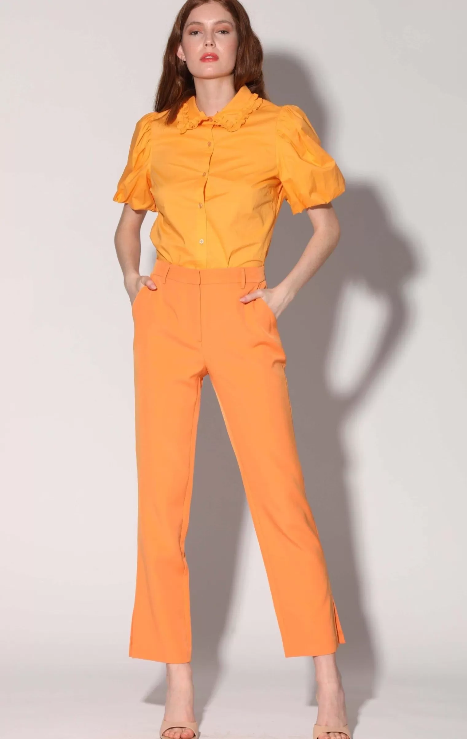 Walter Baker Falon Pant, Tangerine>Women Bottoms