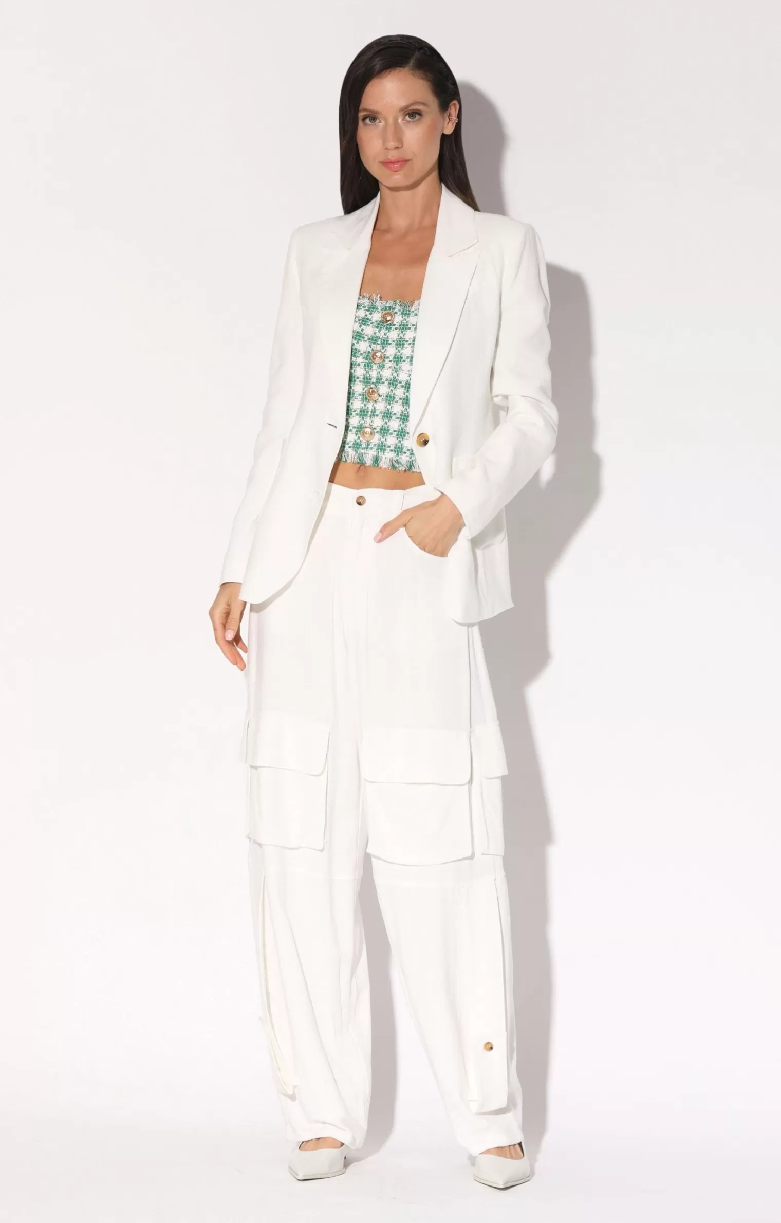 Walter Baker Felix Blazer, Ivory>Women Jackets