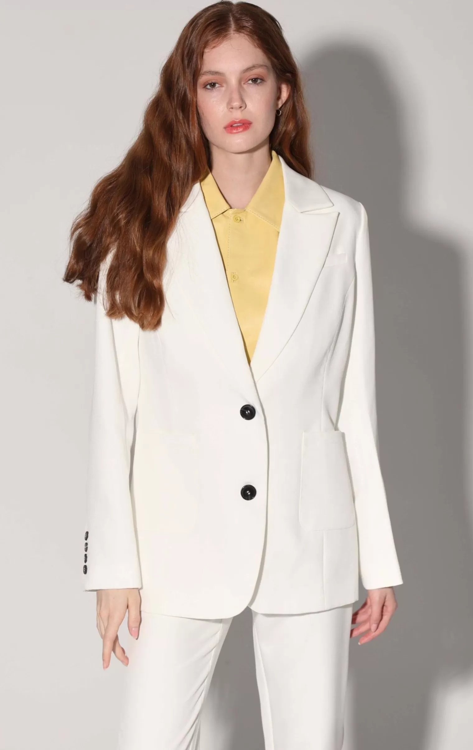 Walter Baker Felix Blazer, White>Women Jackets