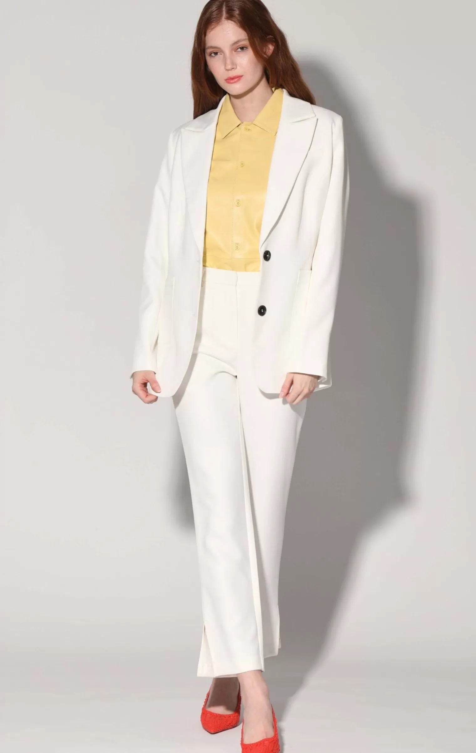 Walter Baker Felix Blazer, White>Women Jackets