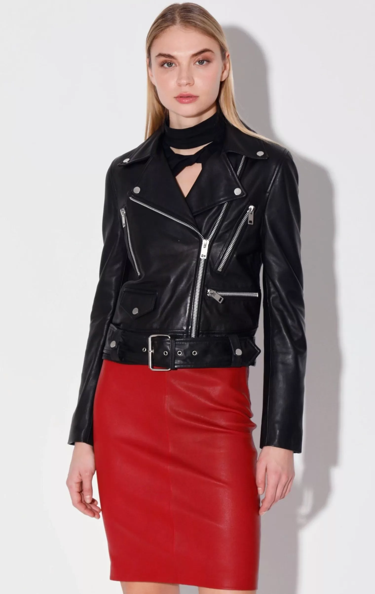 Walter Baker Flissy Jacket, Black-Leather>Women Jackets