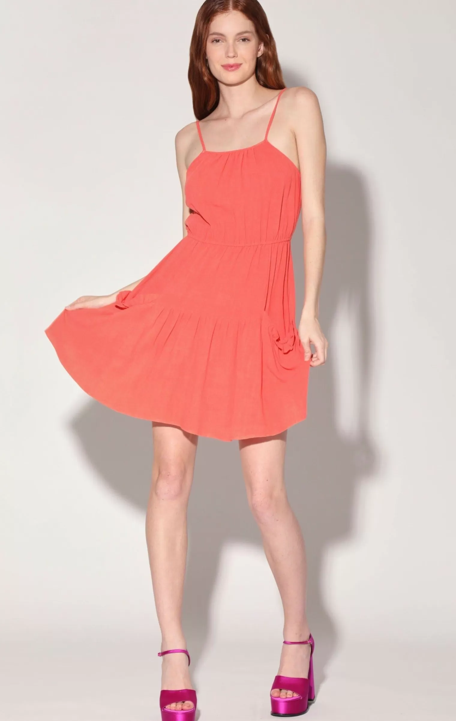 Walter Baker Gloria Dress, Papaya>Women Dresses