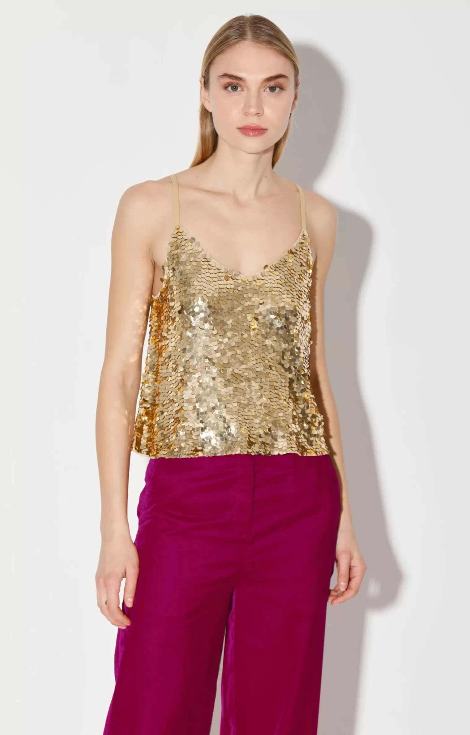 Walter Baker Haley Top, Gold>Women Tops