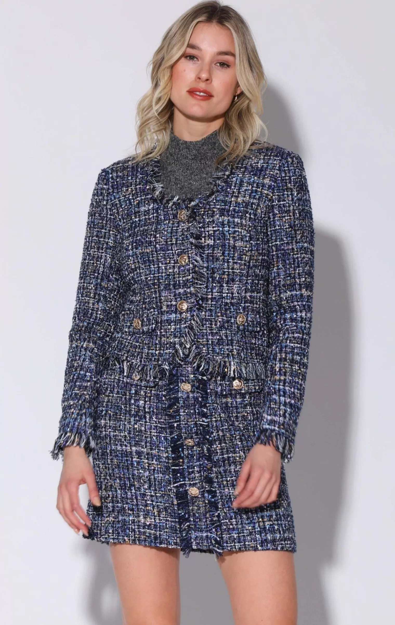 Walter Baker Inaya Jacket, Aurora Tweed>Women Jackets