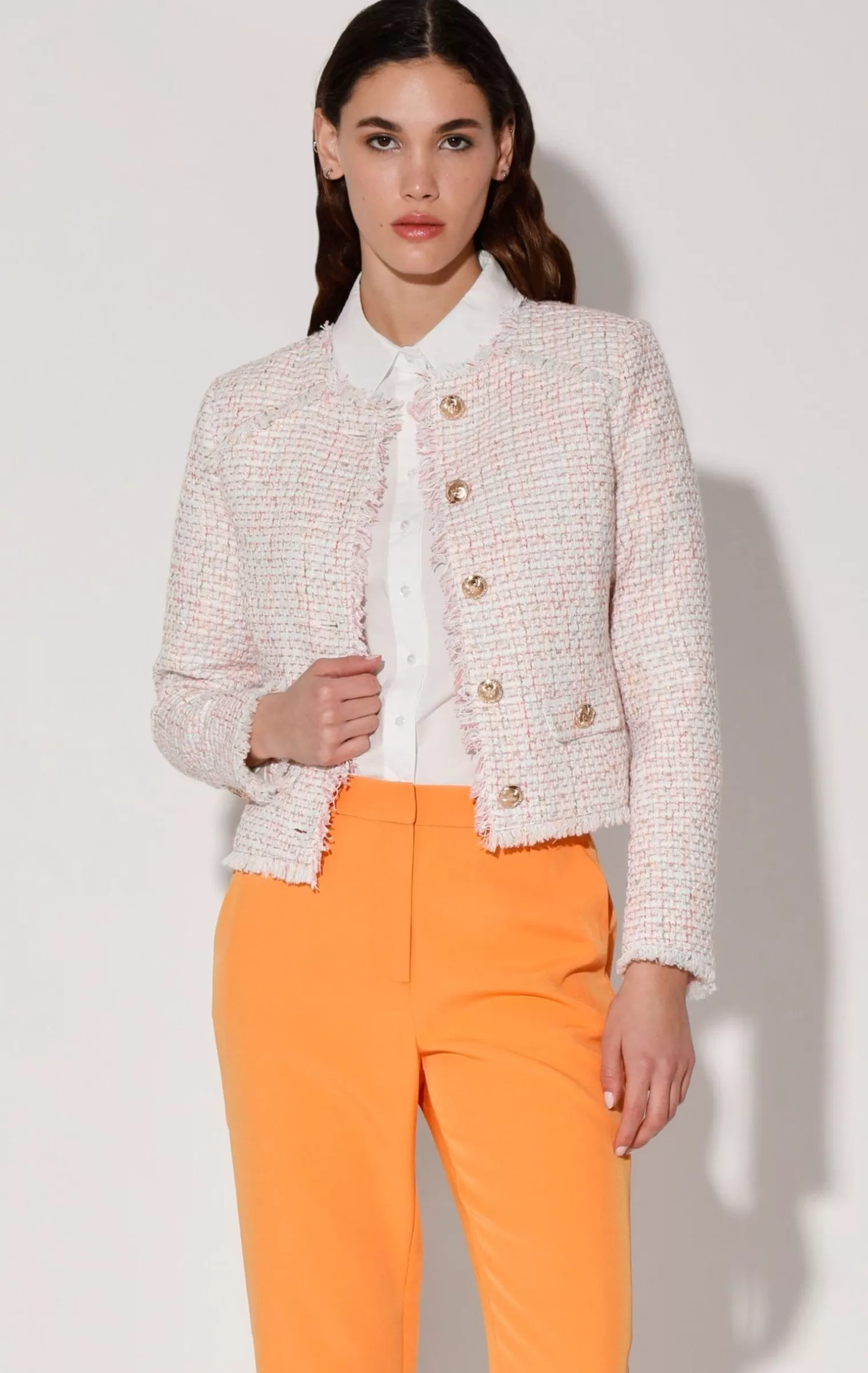 Walter Baker Isla Jacket, Flamingo Tweed>Women Jackets