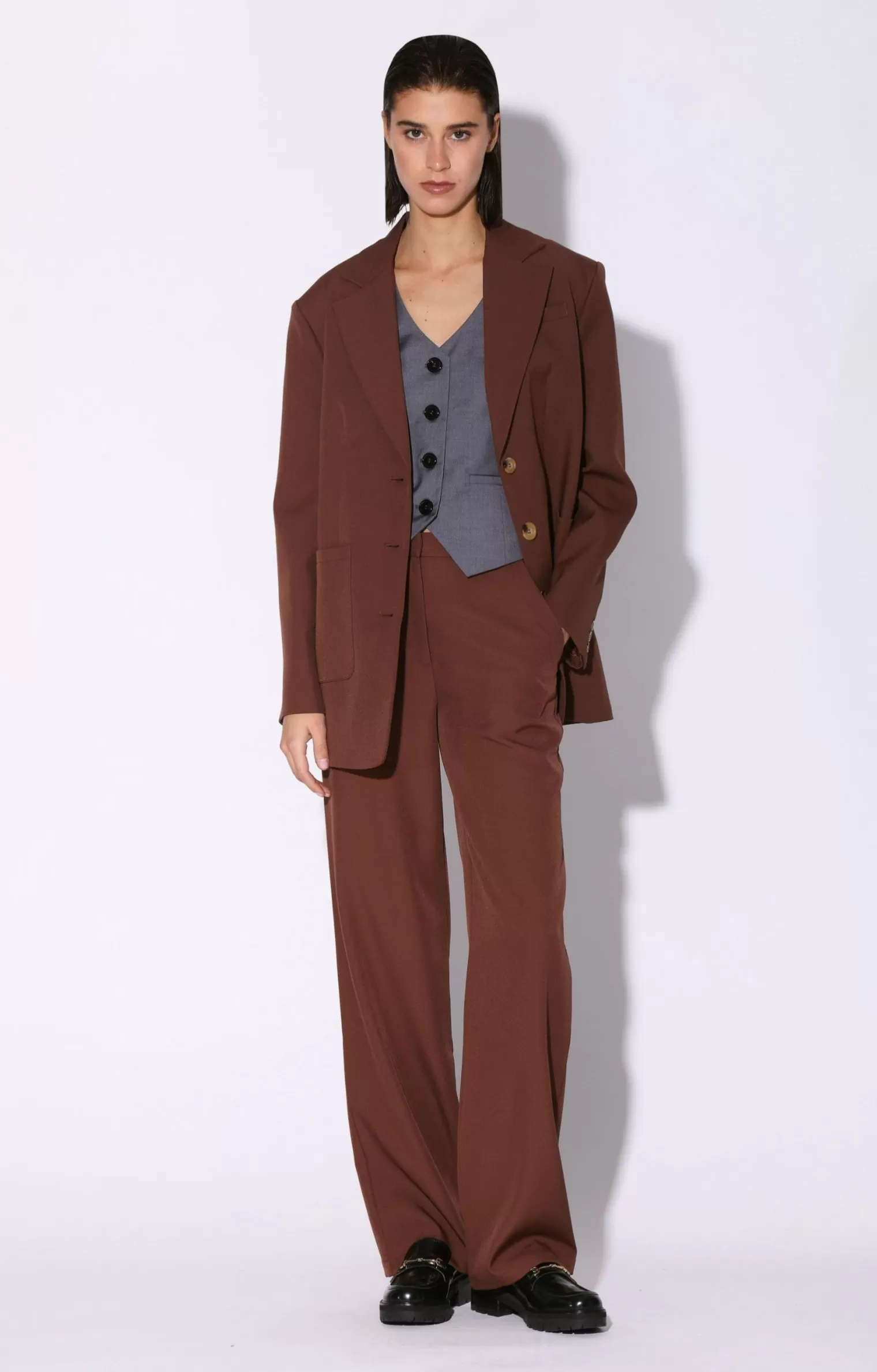 Walter Baker Jagger Blazer, Chocolate>Women Jackets