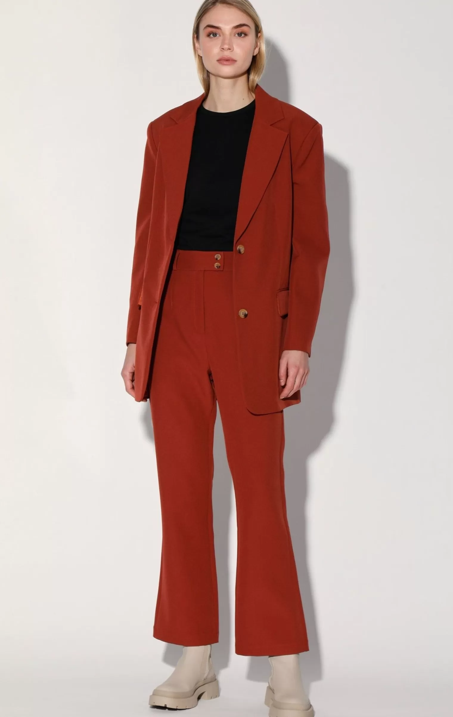 Walter Baker Kira Blazer, Auburn-Suiting>Women Jackets