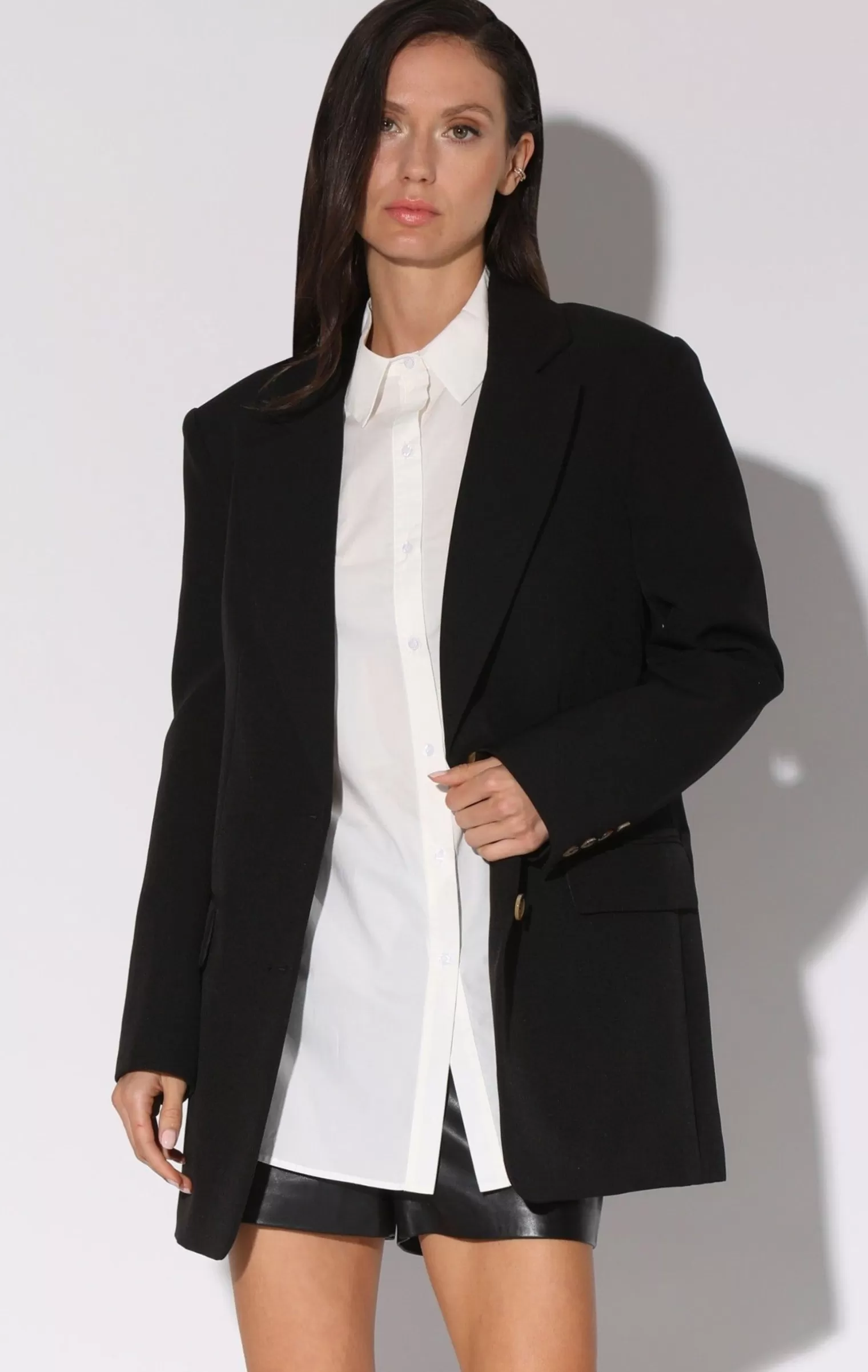 Walter Baker Kira Blazer, Black-Suiting>Women Jackets