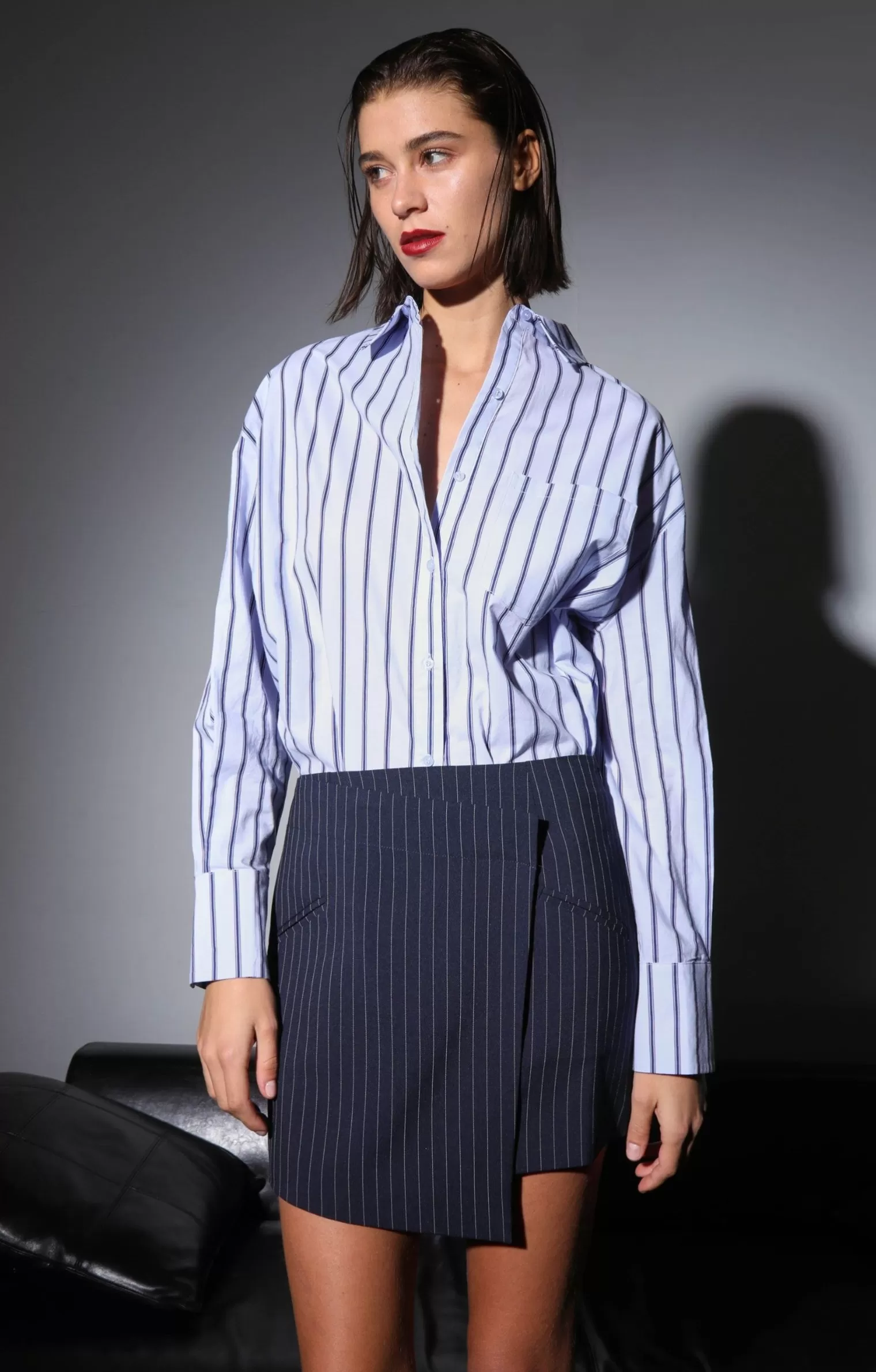 Walter Baker Kyler Skirt, Cagney Pin Stripe>Women Bottoms