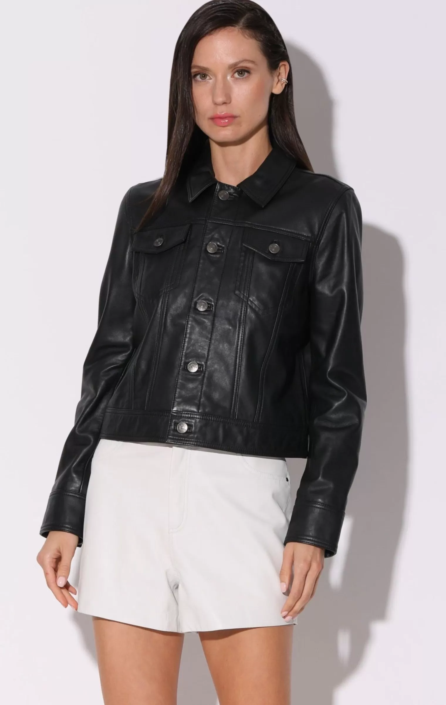 Walter Baker Laine Jacket, Black-Leather>Women Jackets