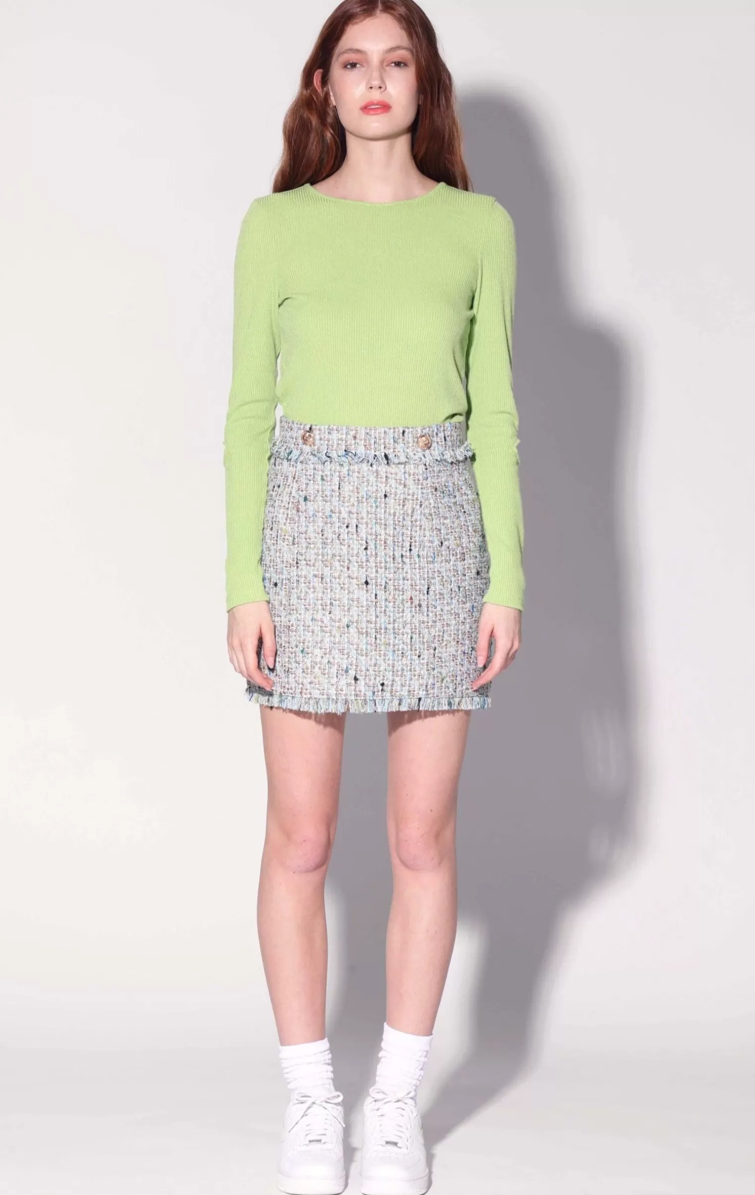 Walter Baker Laurette Skirt, Delray Tweed>Women Bottoms