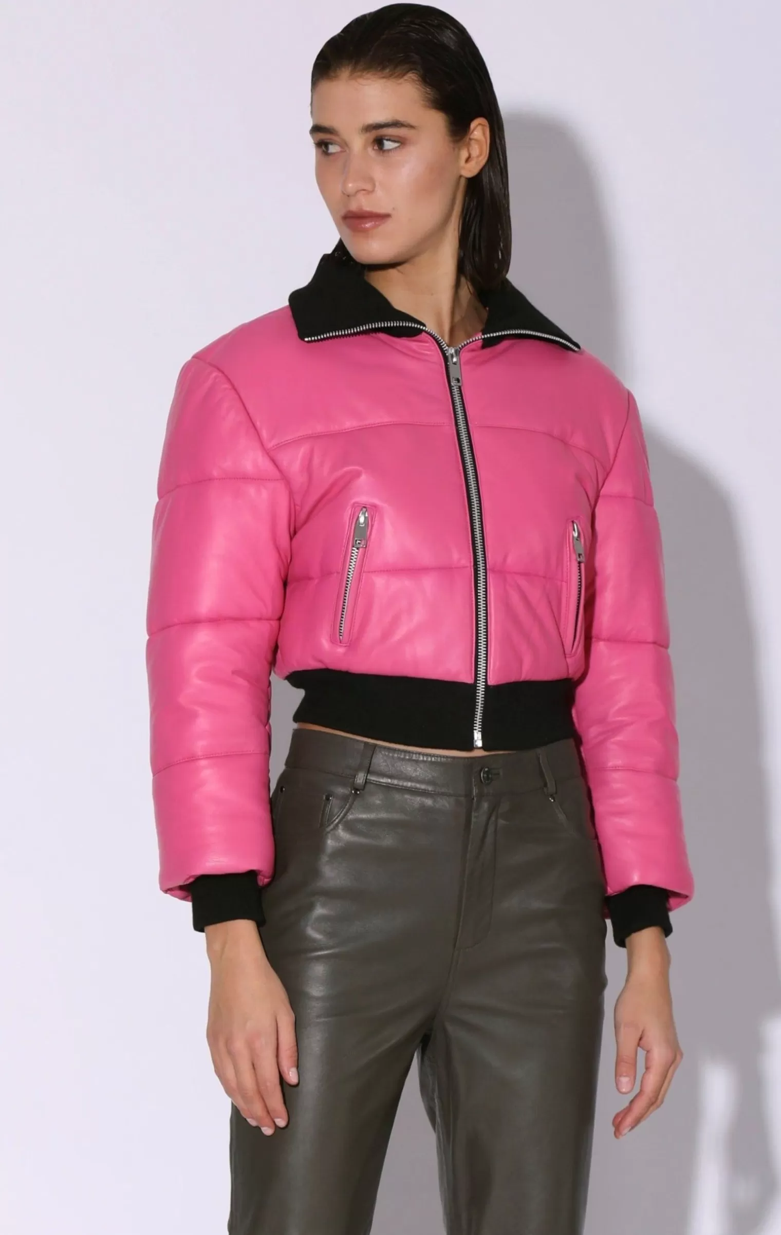 Walter Baker Laylah Jacket, Candy-Leather>Women Leather