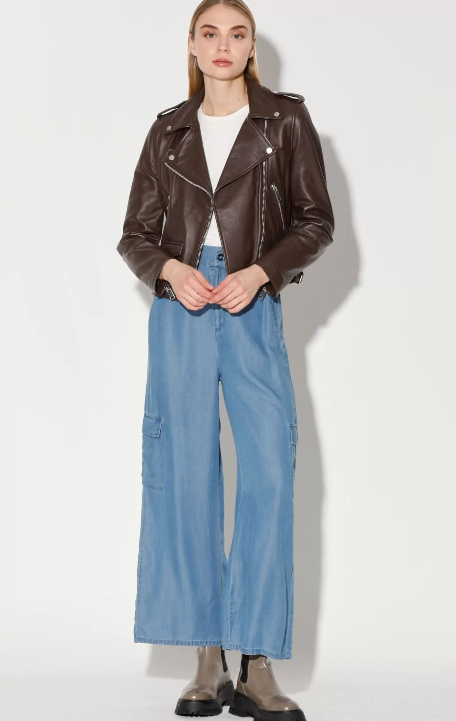 Walter Baker Liz Jacket, Mocha-Leather>Women Leather