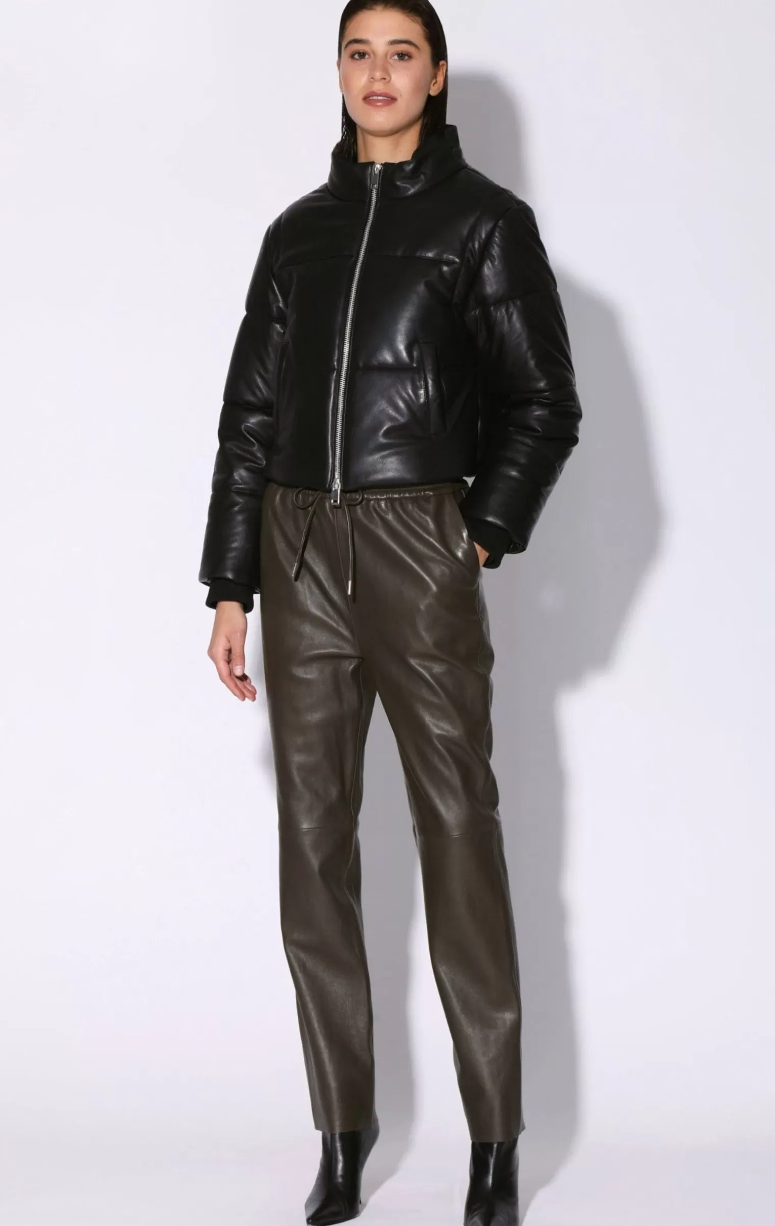 Walter Baker Lorenza Jacket, Black-Leather>Women Leather