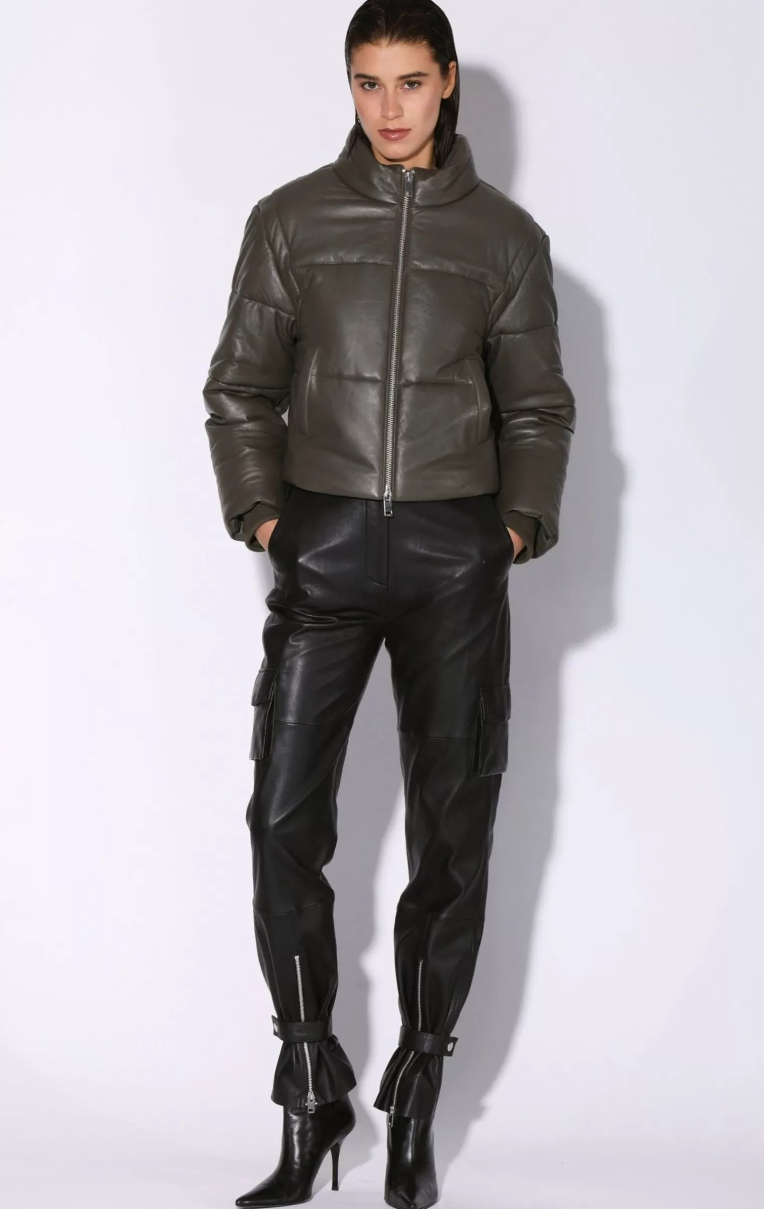 Walter Baker Lorenza Jacket, Moss-Leather>Women Jackets