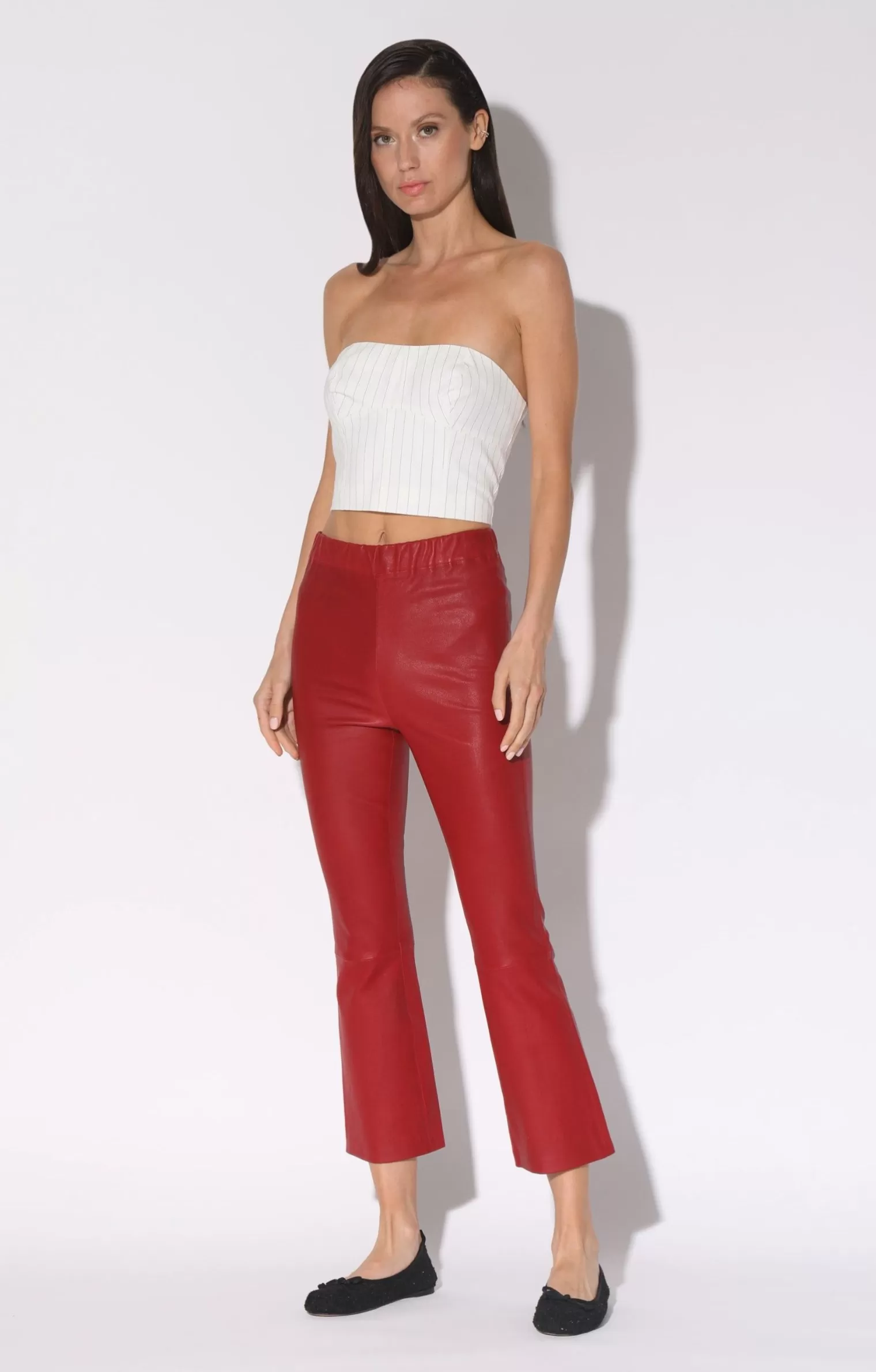 Walter Baker Lori Pant, Red-Leather>Women Leather