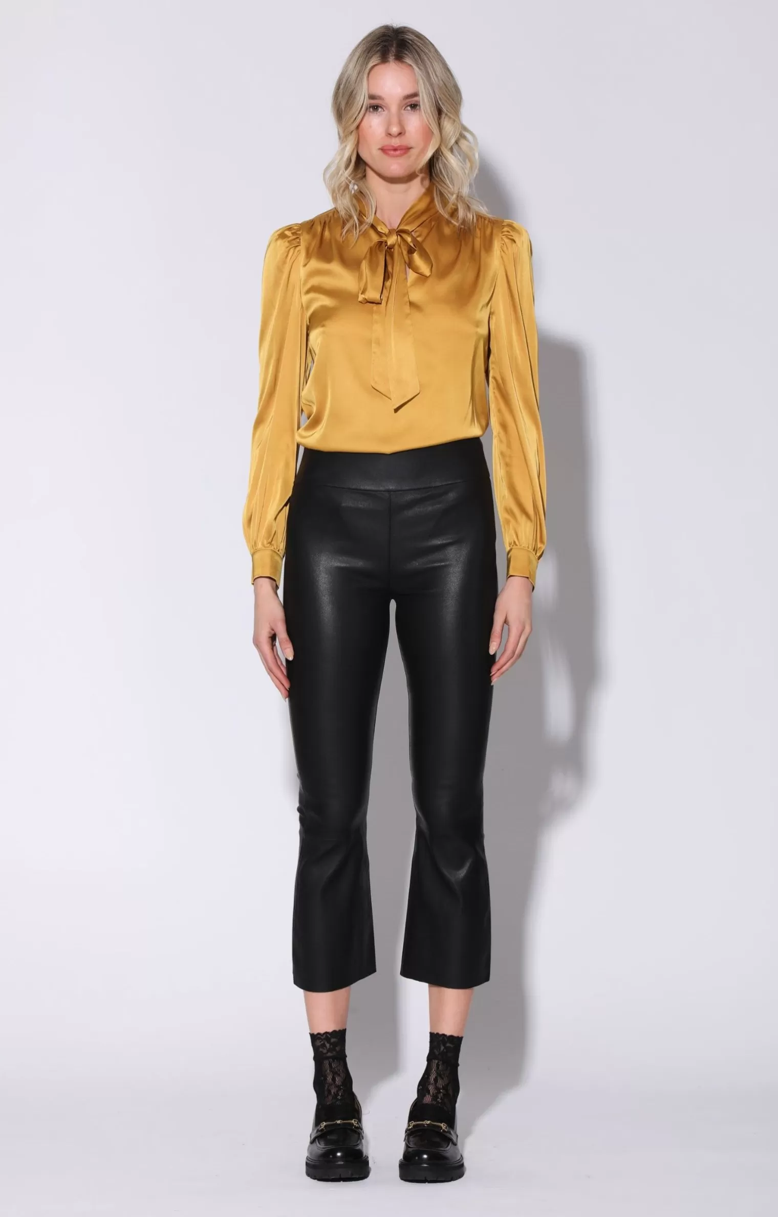 Walter Baker Luisa Pant, Black-Stretch Leather>Women Bottoms