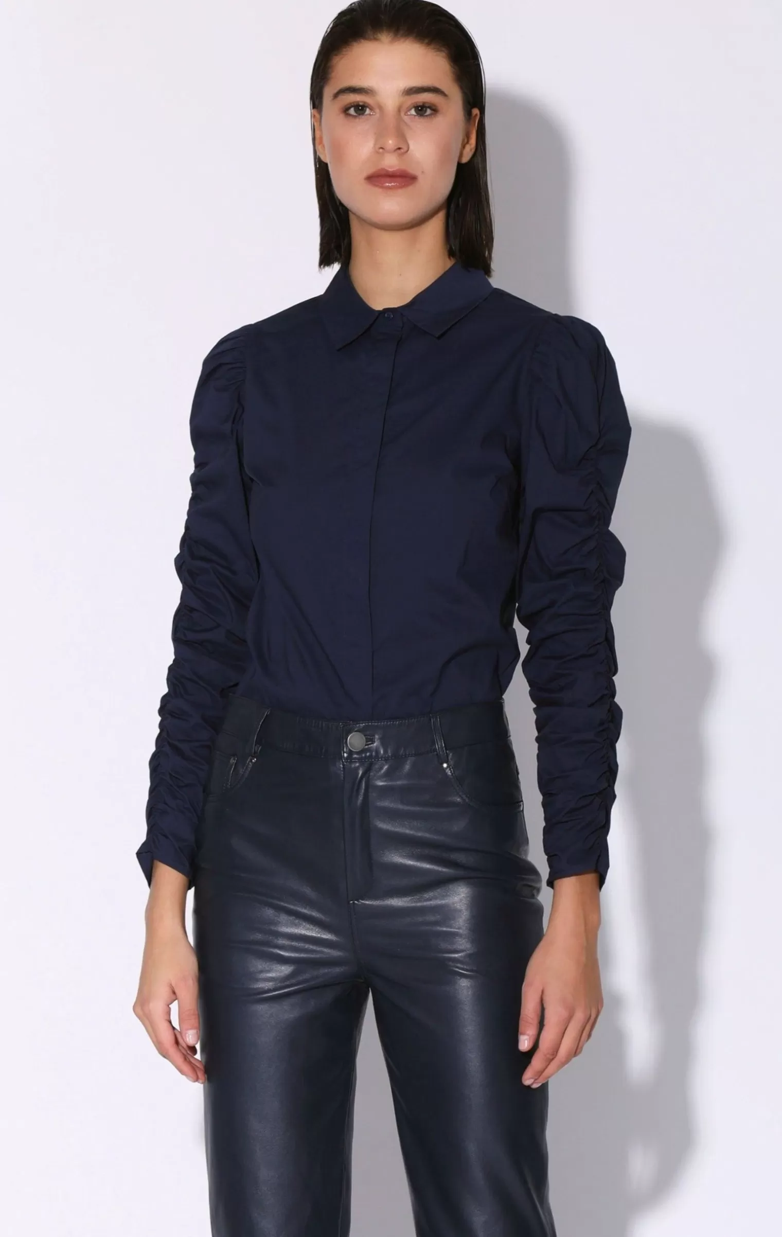 Walter Baker Marcella Top, Navy>Women Tops