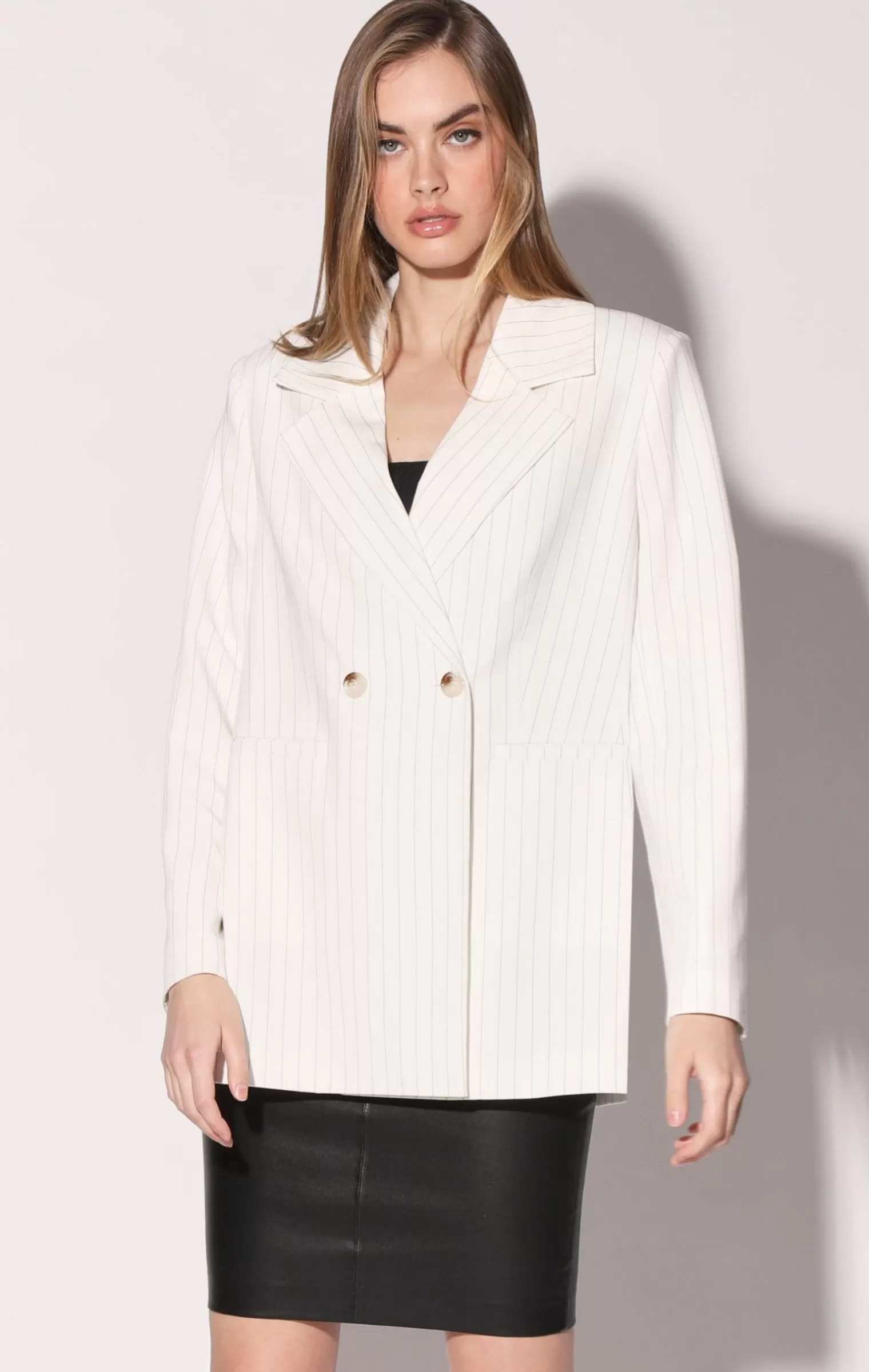 Walter Baker Misha Blazer, Chicago Pin Stripe>Women Jackets