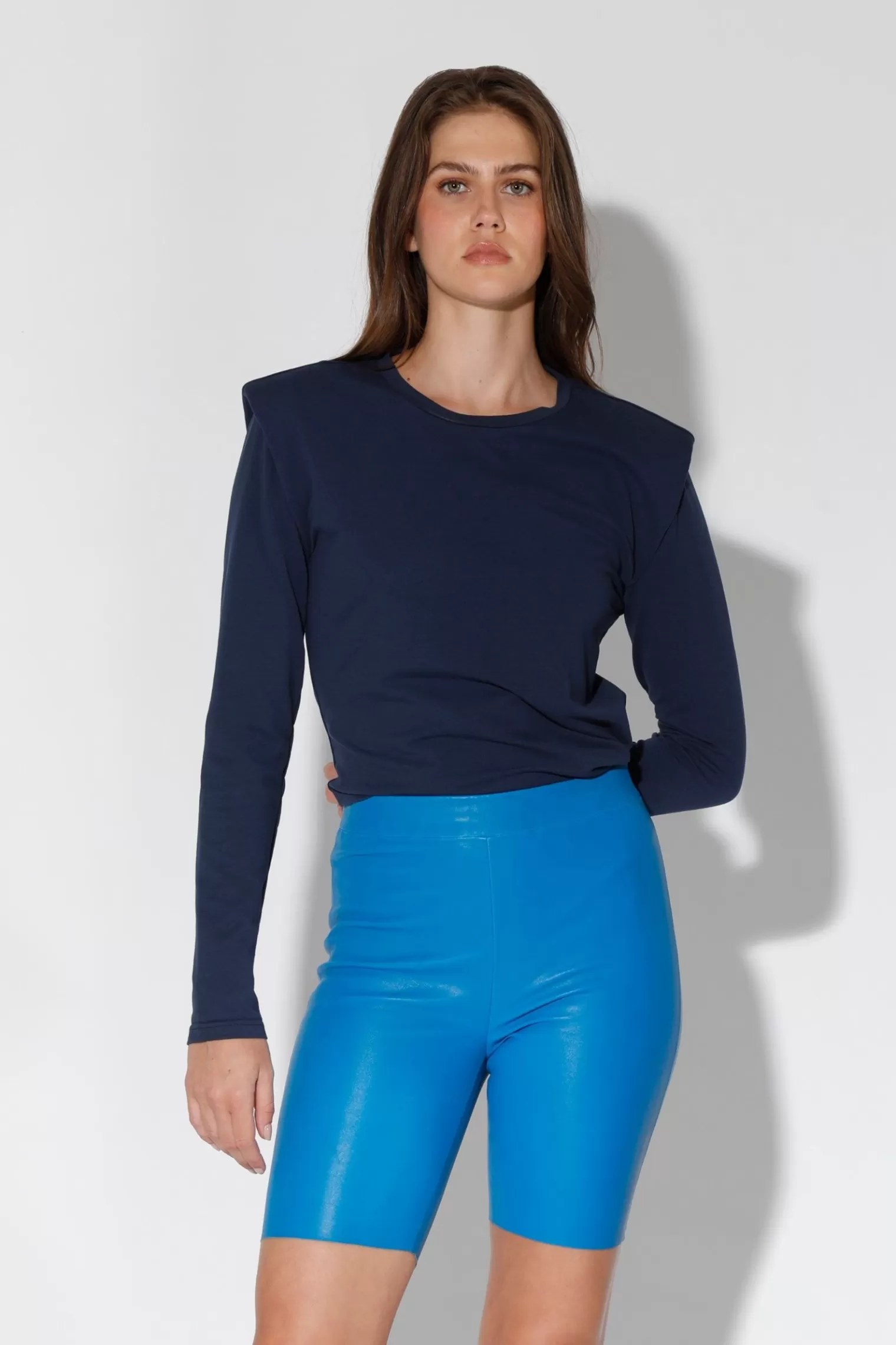 Walter Baker Monique Short, Bright Blue-Stretch Leather>Women Bottoms