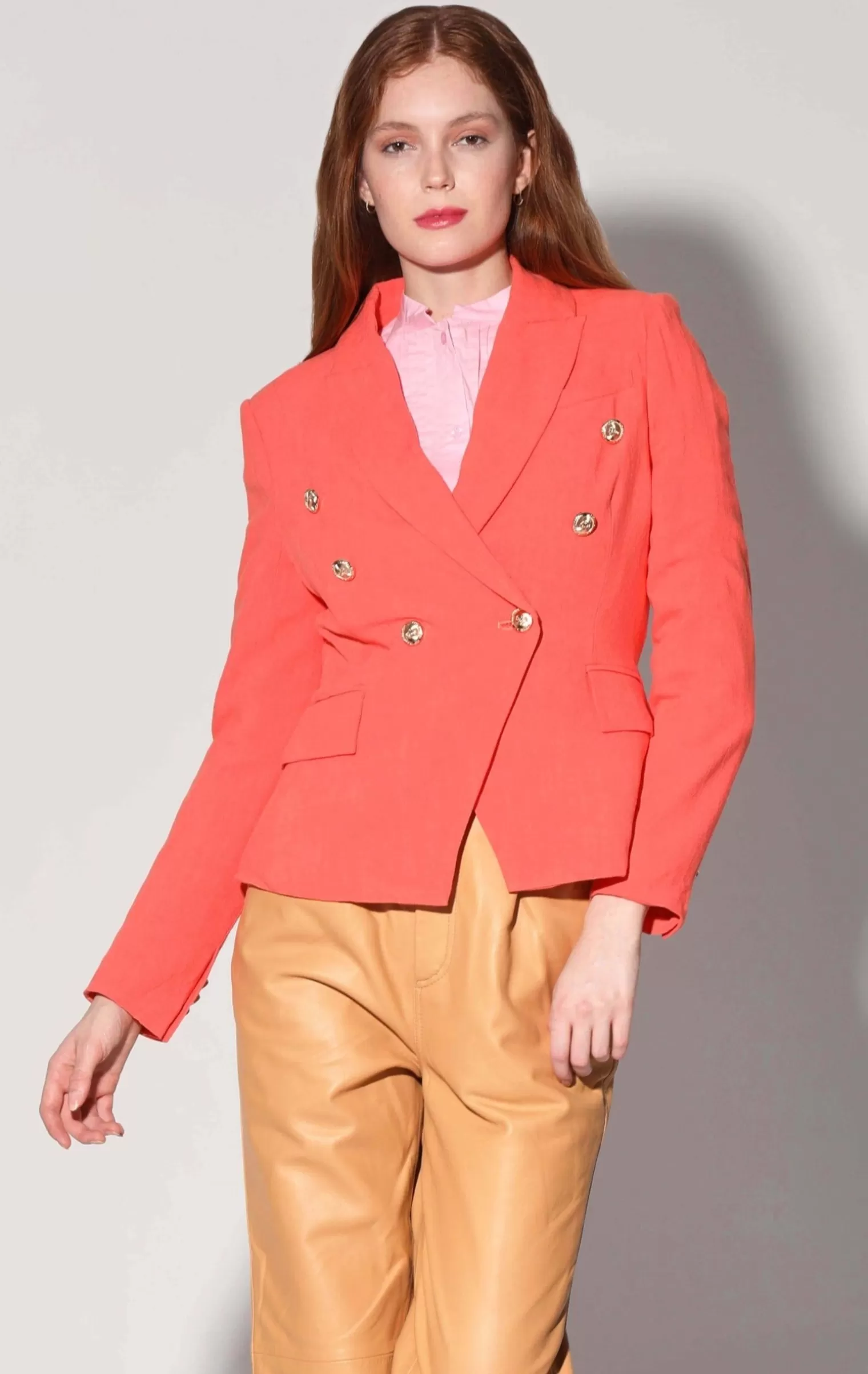 Walter Baker Phelps Blazer, Papaya>Women Jackets