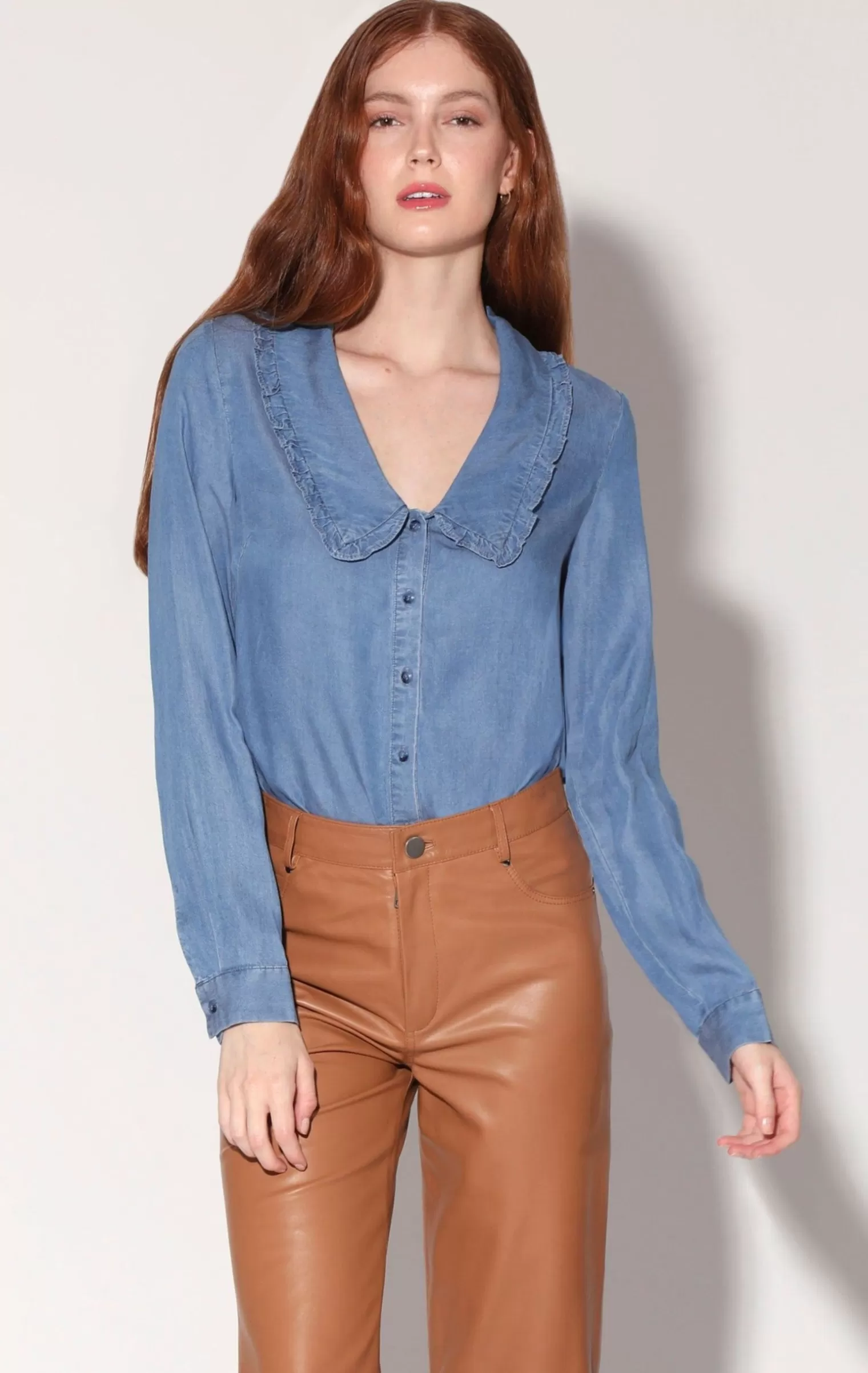 Walter Baker Rachel Top, Medium Wash>Women Tops