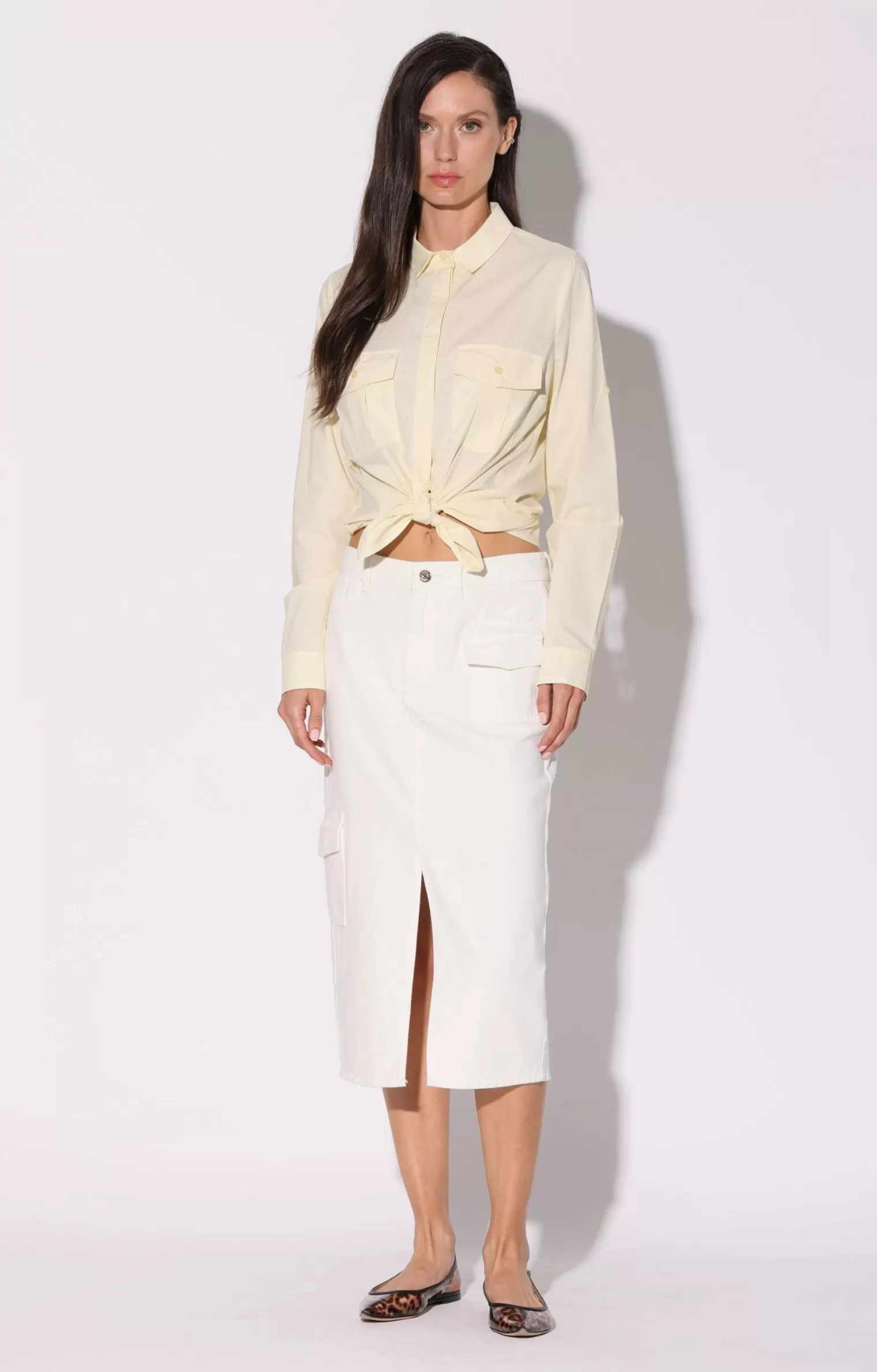 Walter Baker Selene Skirt, White>Women Bottoms