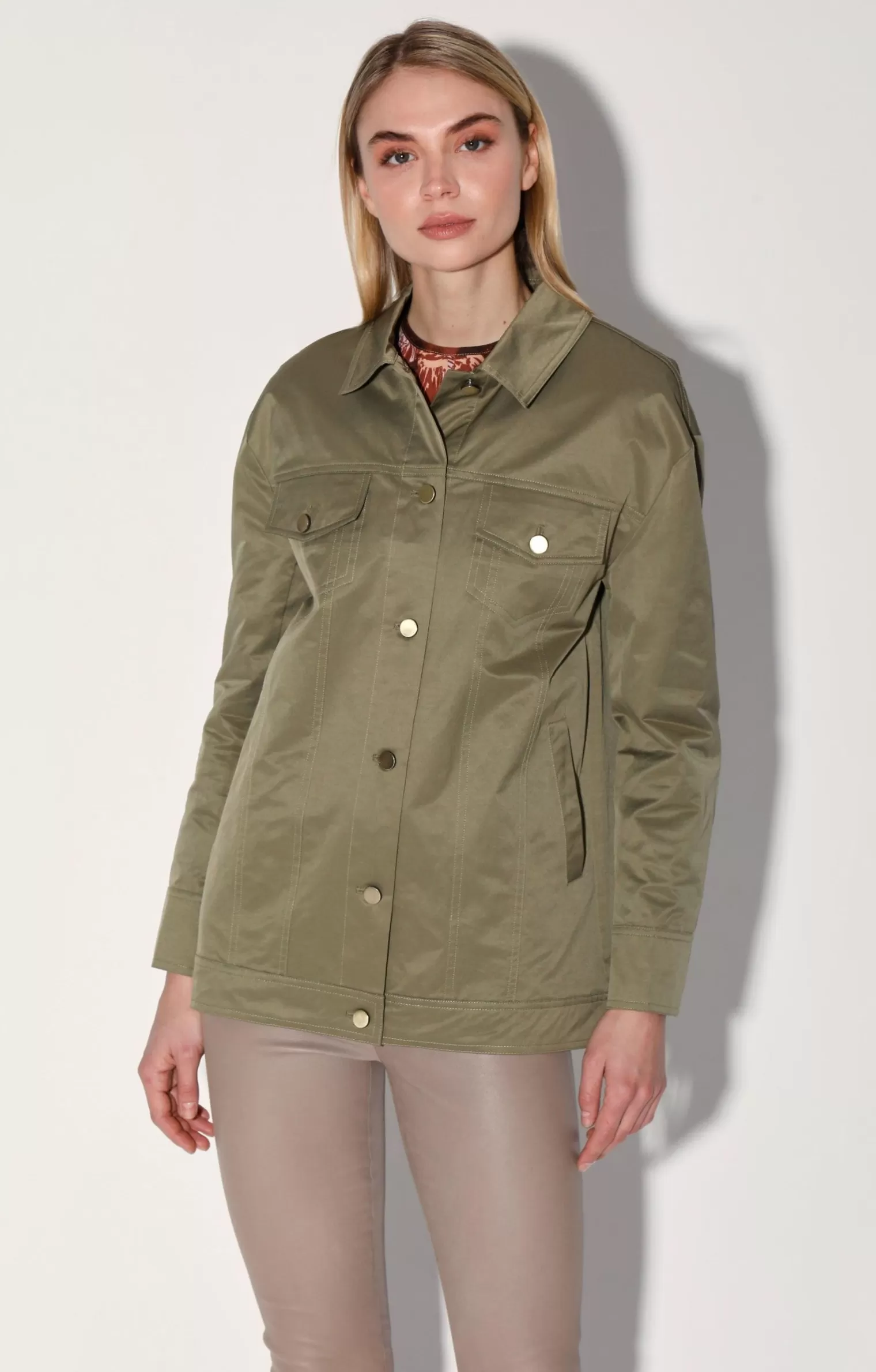 Walter Baker Sutton Jacket, Army>Women Jackets