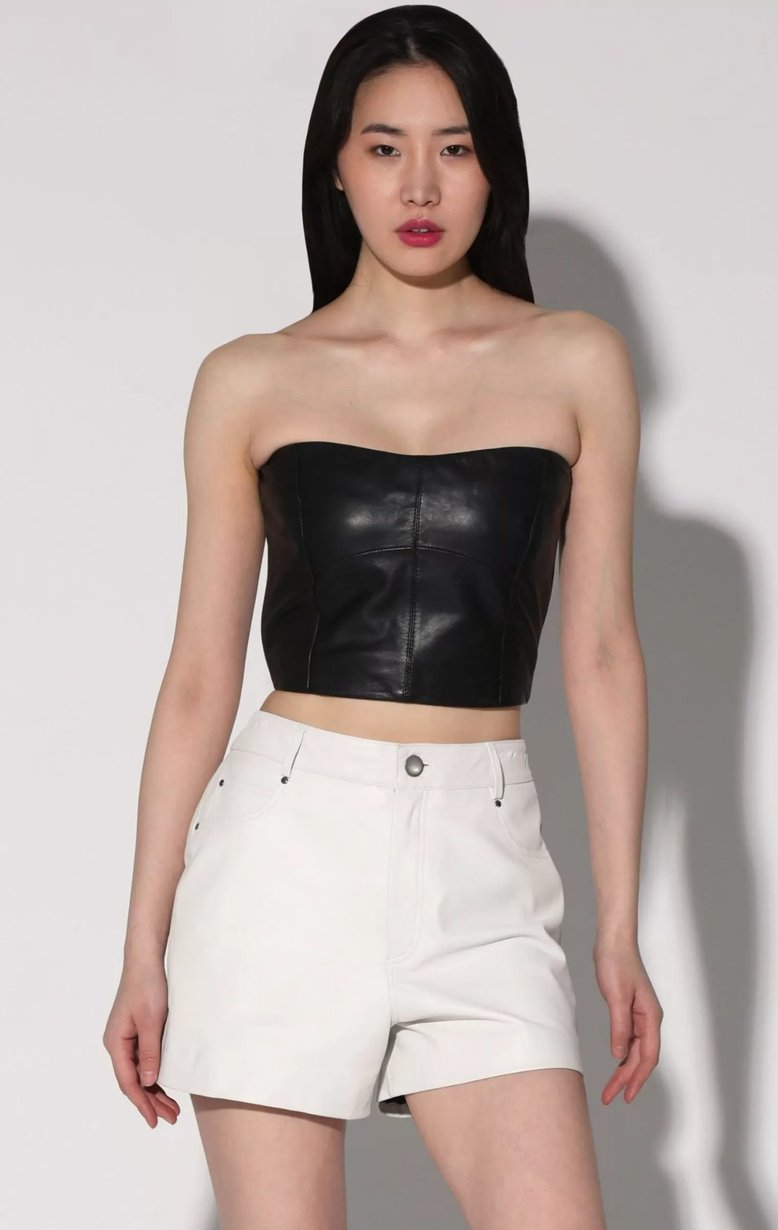 Walter Baker Tanvi Top, Black-Leather>Women Tops